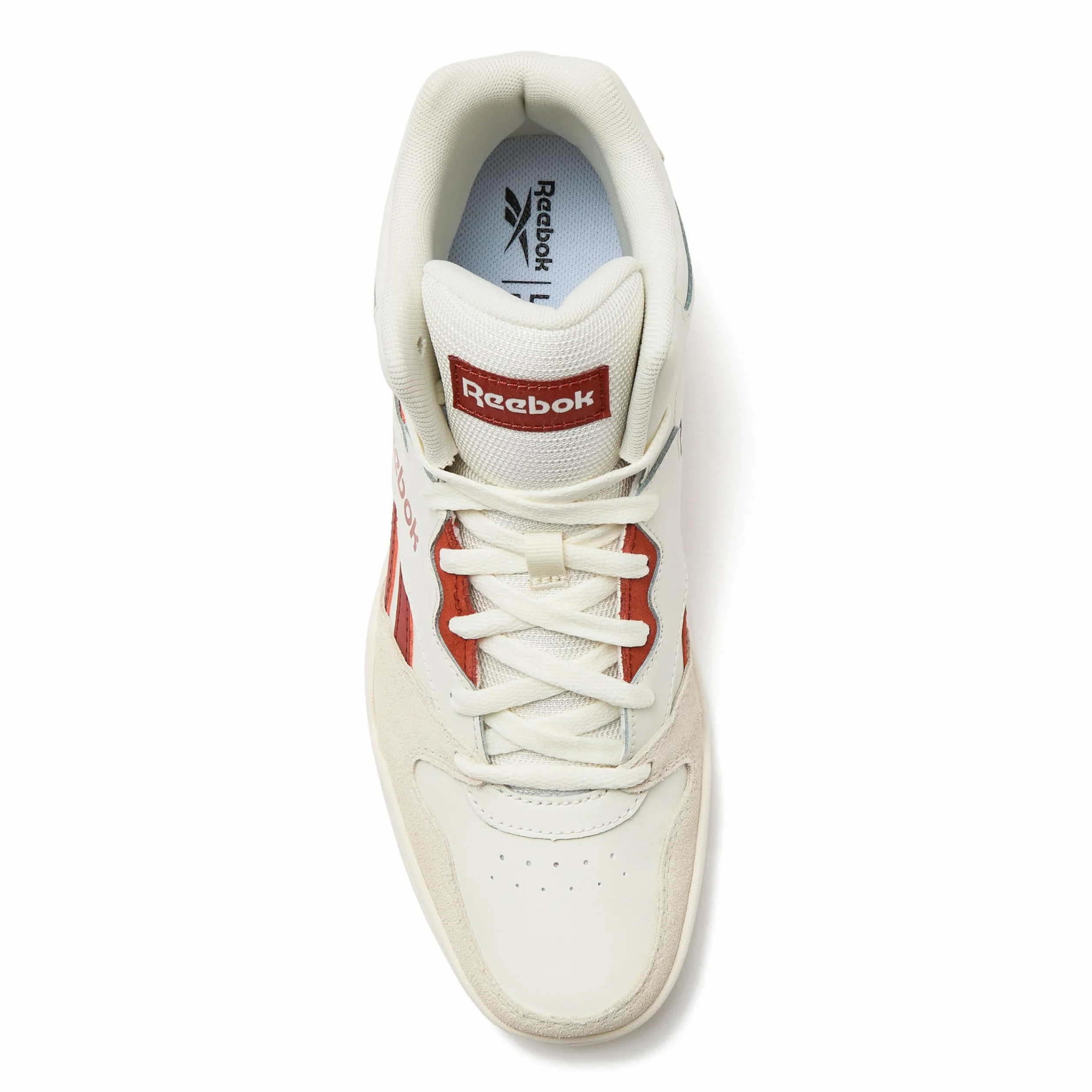 Reebok Royal BB 4500 Hi2 High Top Sneakers Men Chalk Vintage Chalk Hoop Red 35 EU