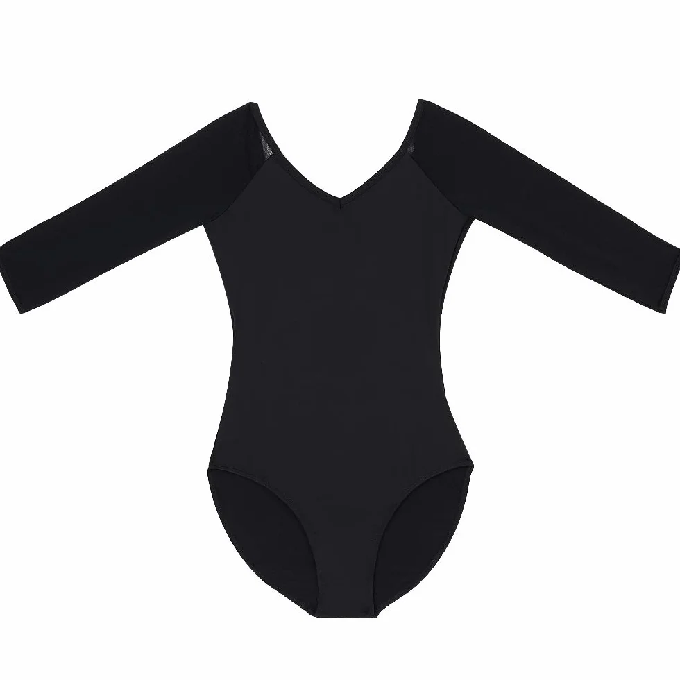 Justaucorps Gymnastique 3/4 Manches pour Filles Femme