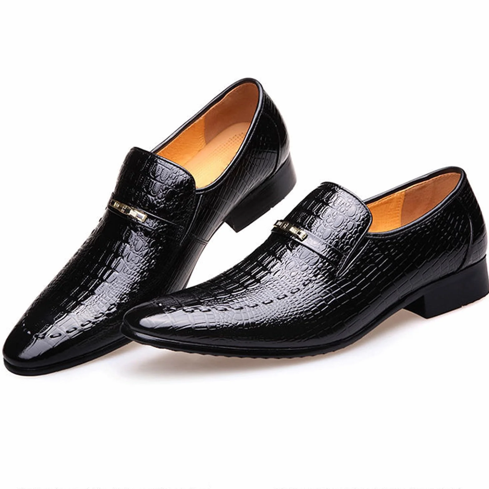 Mocassins Homme Été Chaussures de Danse Latine Compensées Habillées Larges