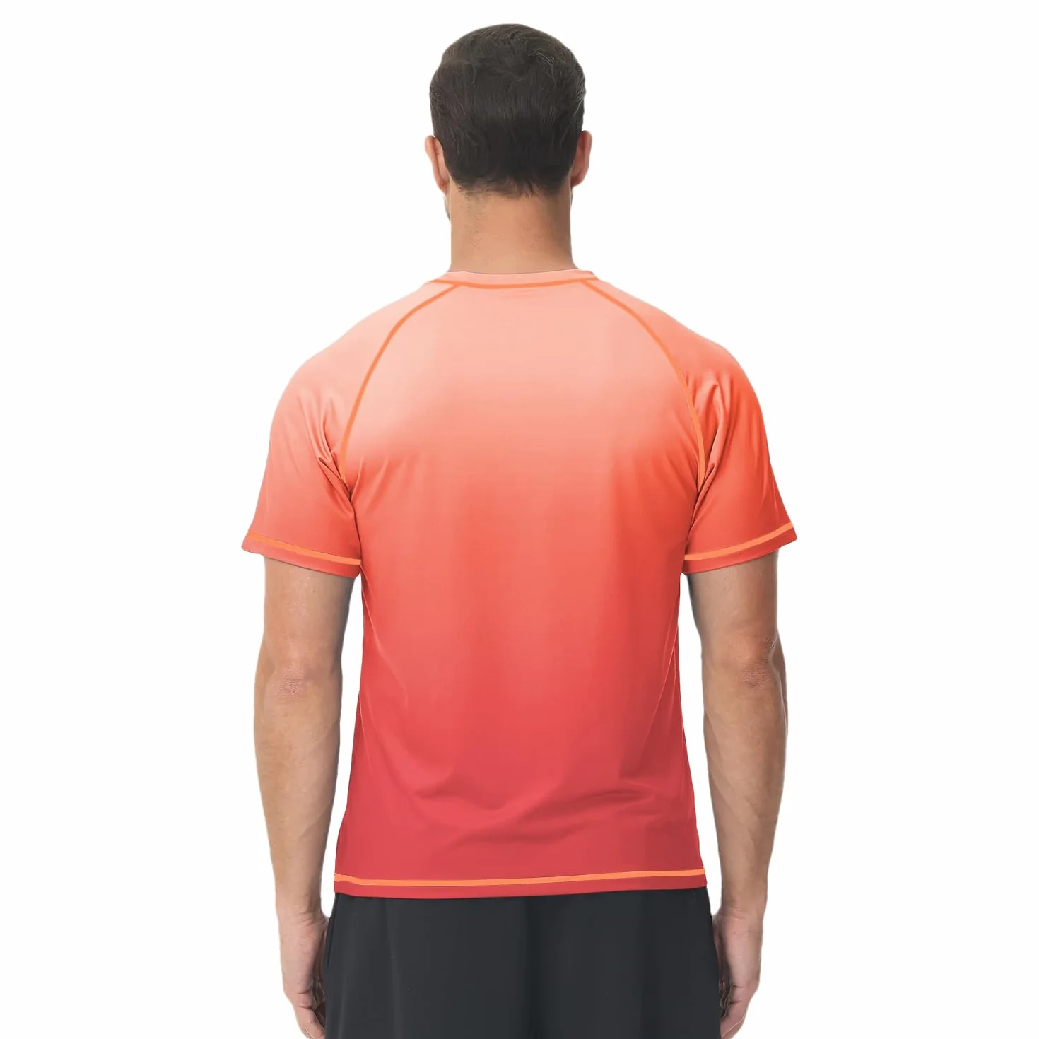Huayuzh Maillot de bain anti-UV UPF 50+ à manches courtes pour homme Séchage rapide surf course à pied