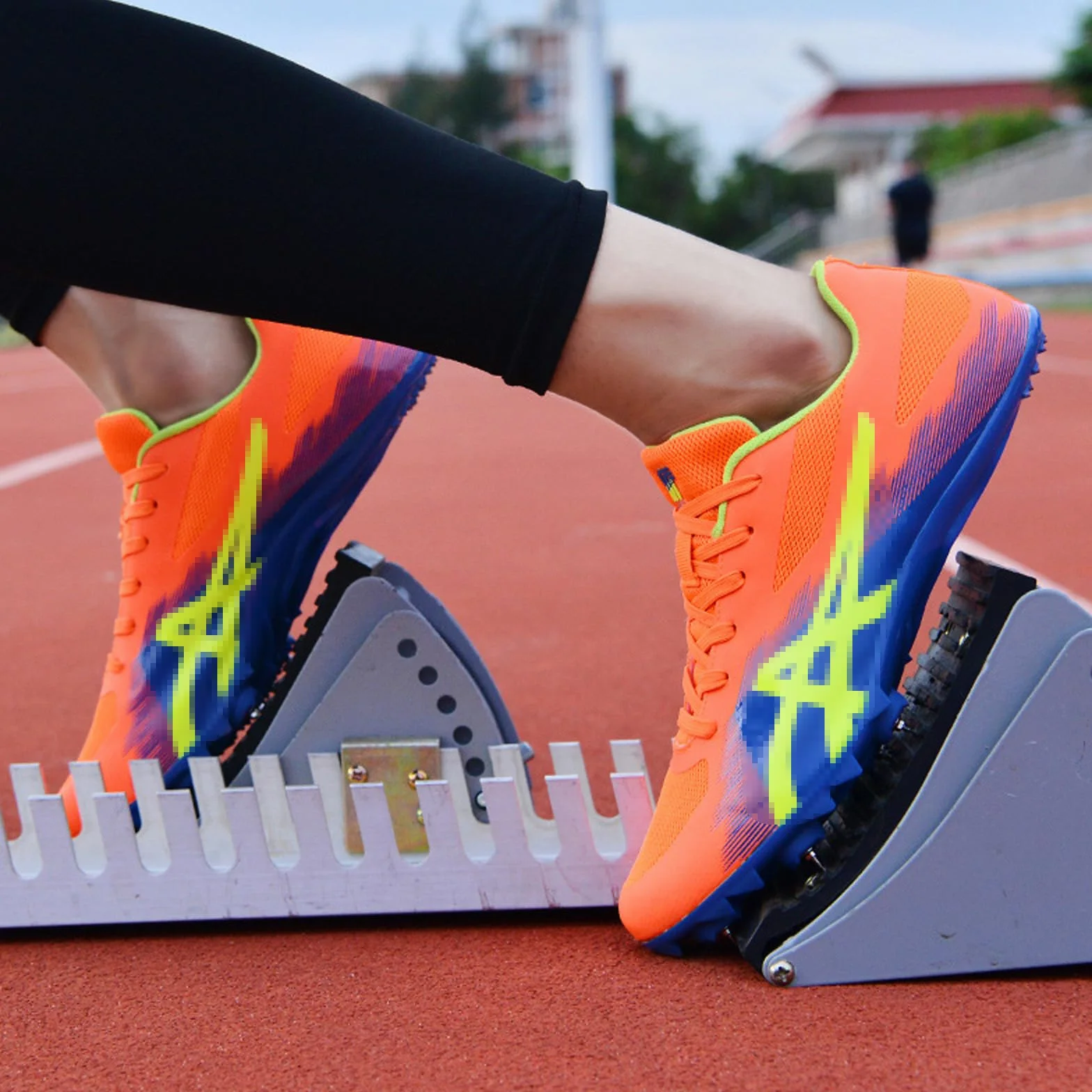 Chaussures Athlétiques à Pointes Hommes Femmes Unisexes Antidérapantes Sprint Course