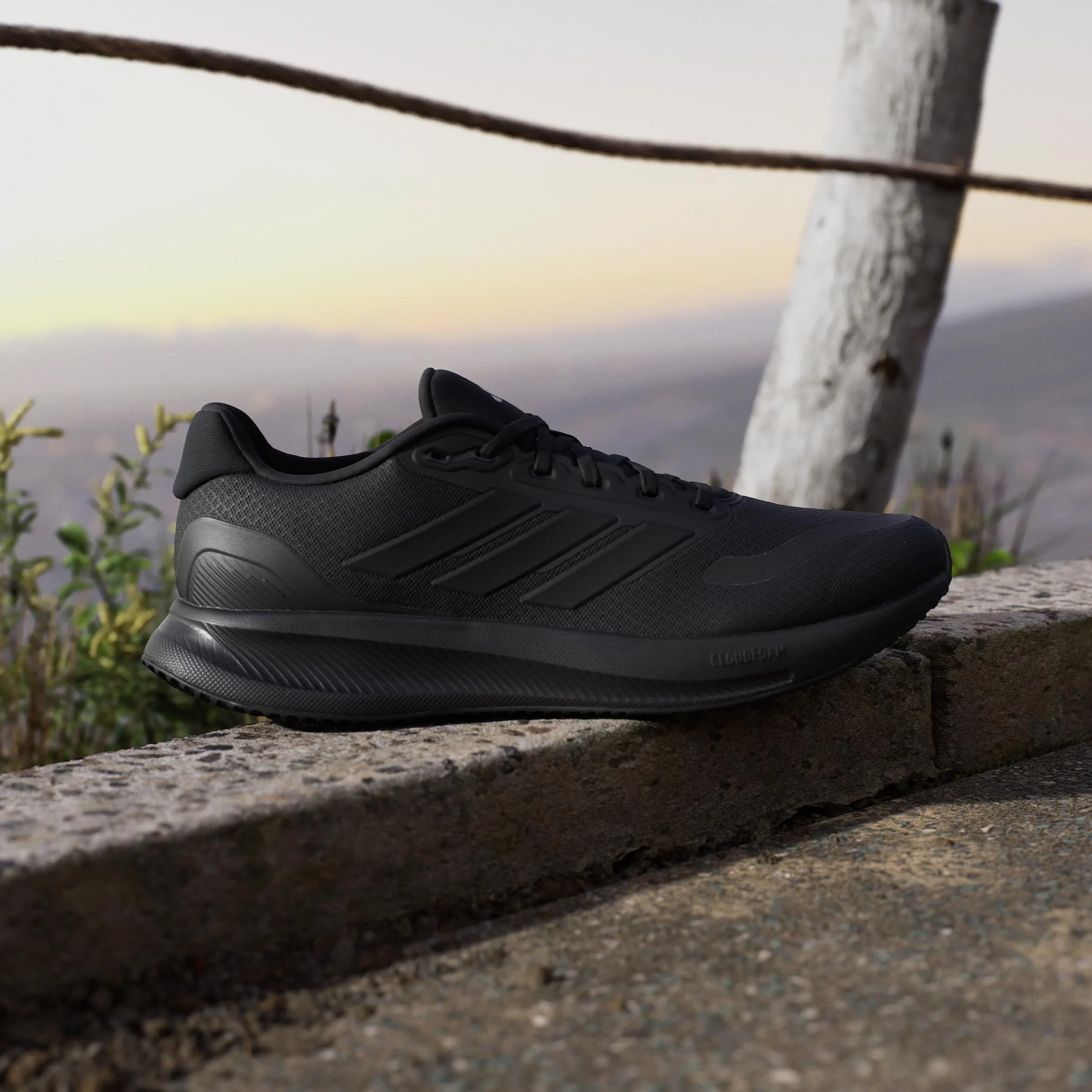 Adidas Runfalcon 5 Buty do Biegania Męskie, Core Black, 42 EU