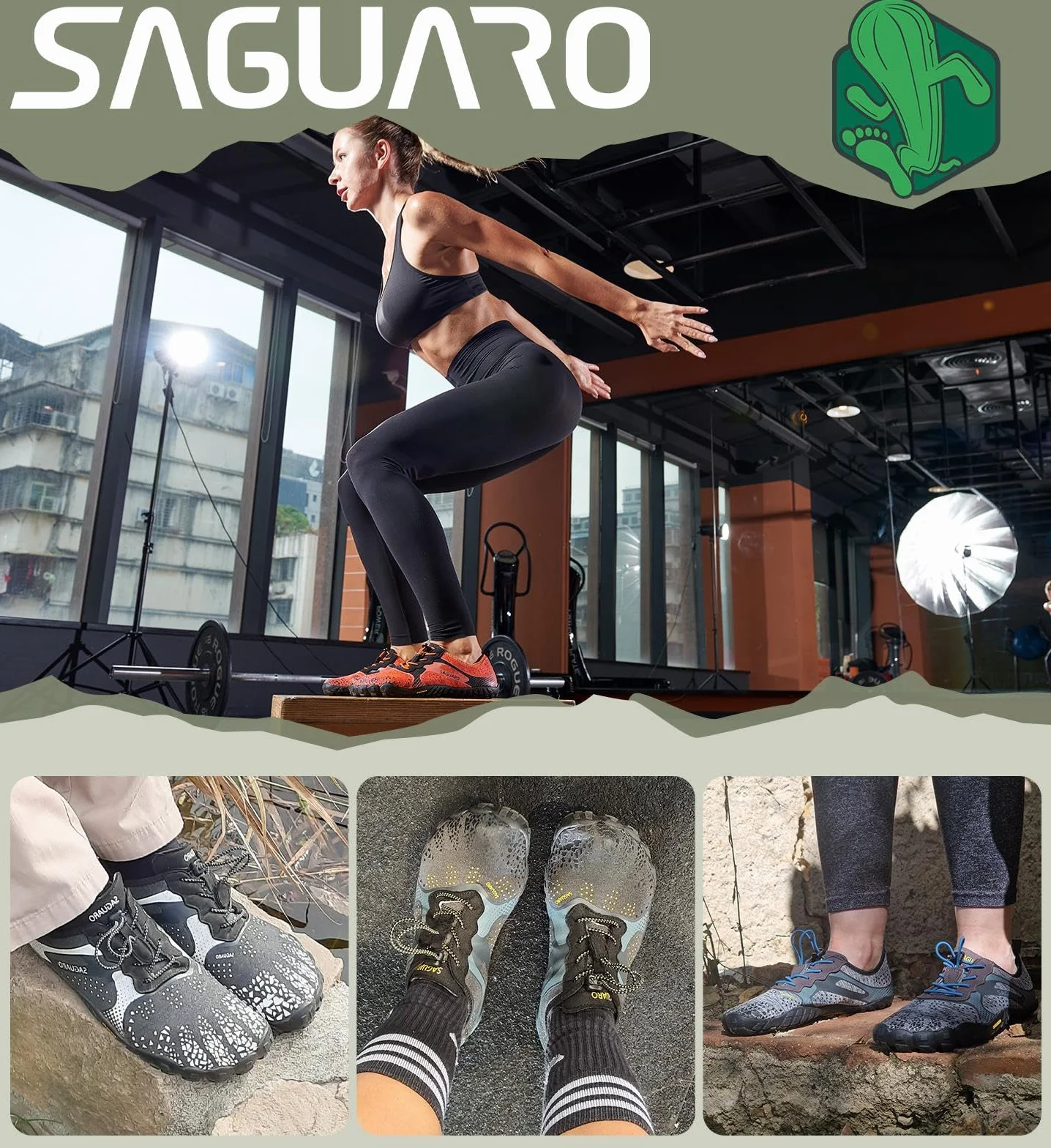 SAGUARO Chaussure Barefoot Homme Femme Pieds Nus