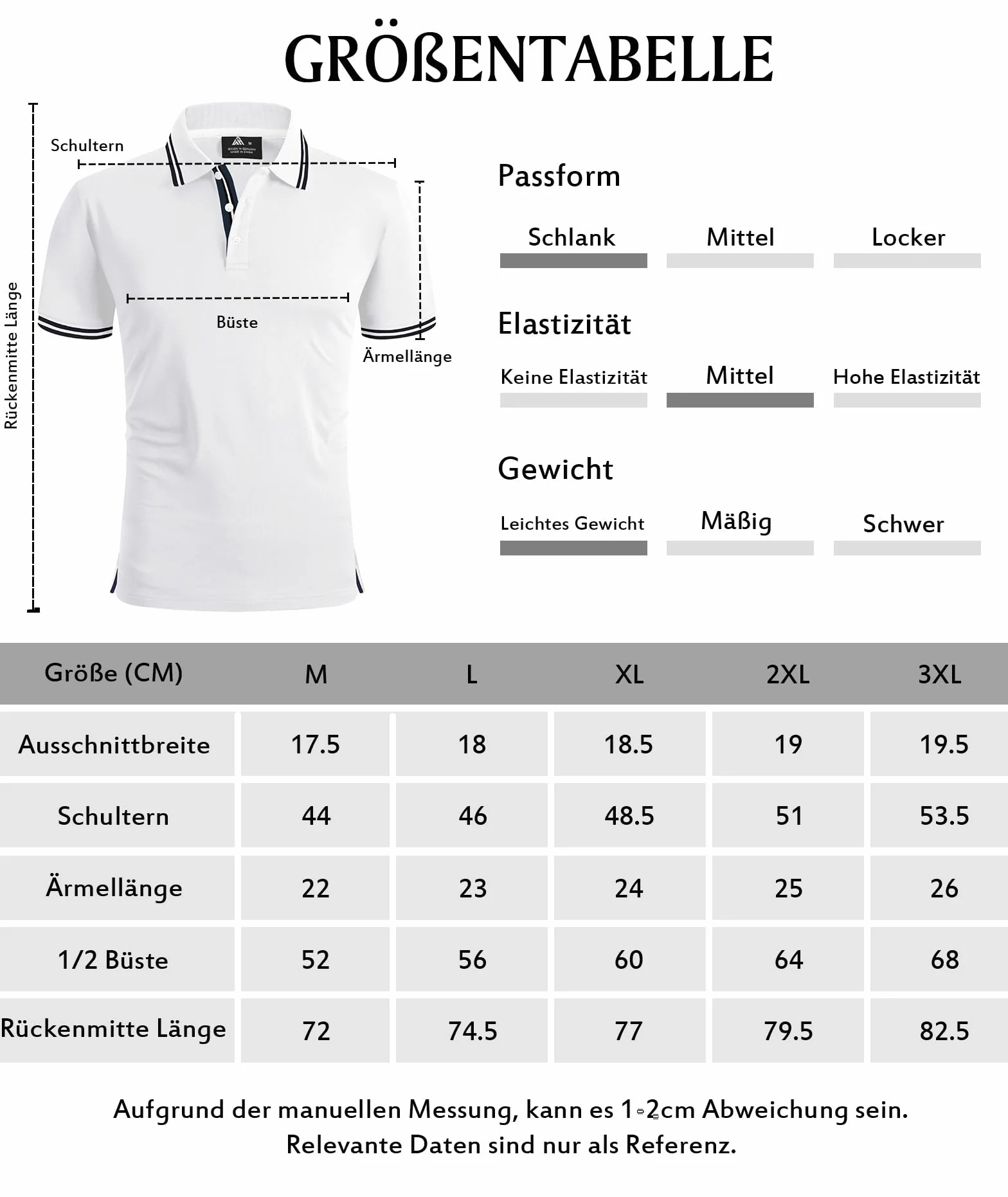 SwissWell Polo Homme Manches Courtes Golf Respirant Tshirt Sport Été Séchage Rapide