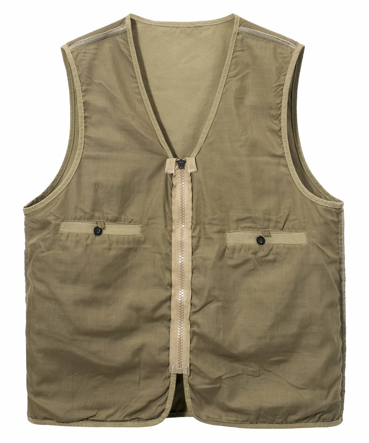 Gilet de Chasse Homme Sans Manche Multi-poches Veste de Pêche Photographe Randonnée