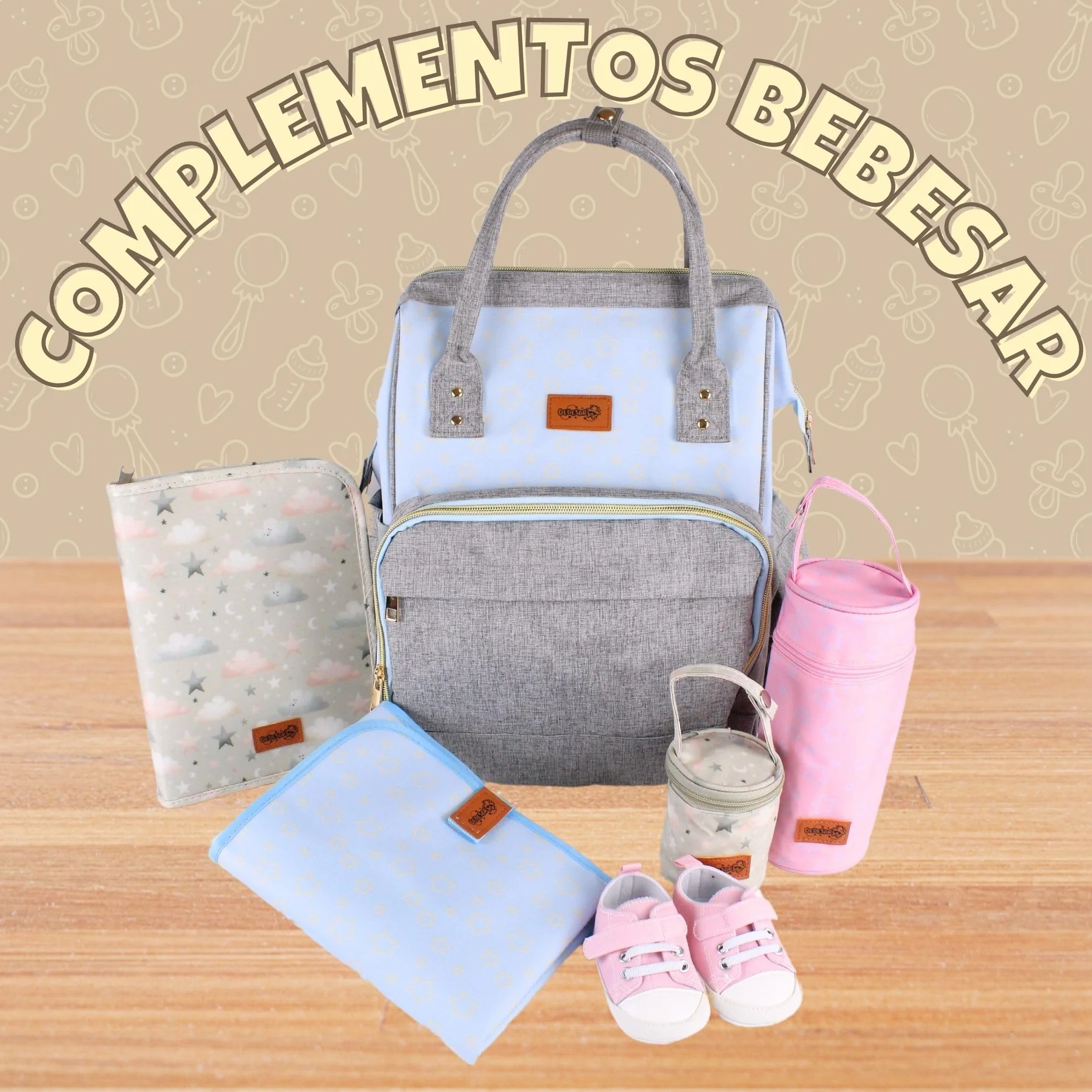 Protège Carnet de Santé Bébé Imperméable Pochette Carnet de Santé Beige