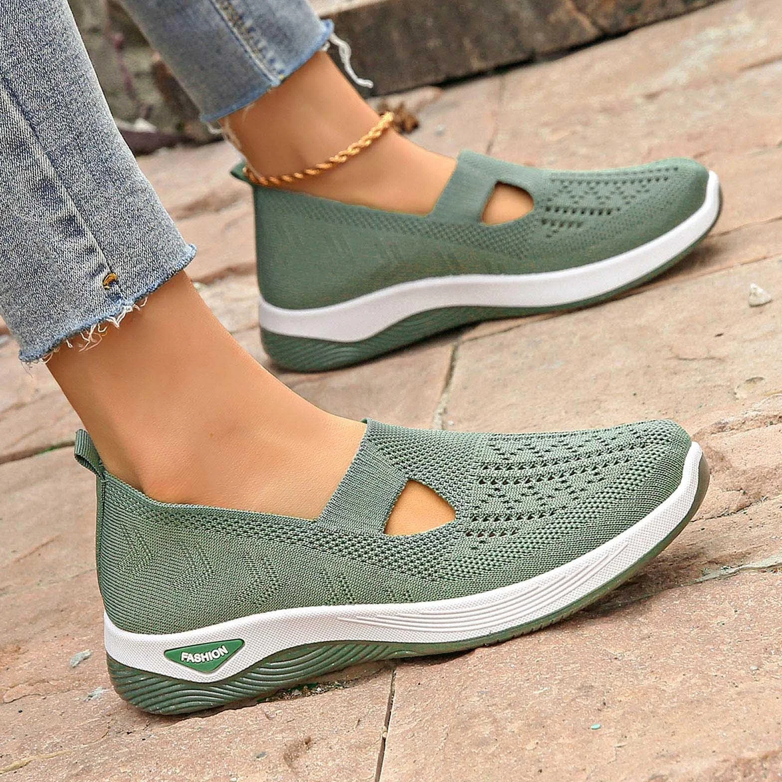 Chaussure Orthopédique Femme - Basket Mode Sport pour Femmes Basquette Marche Printemps Ete Pieds Larges Confortable