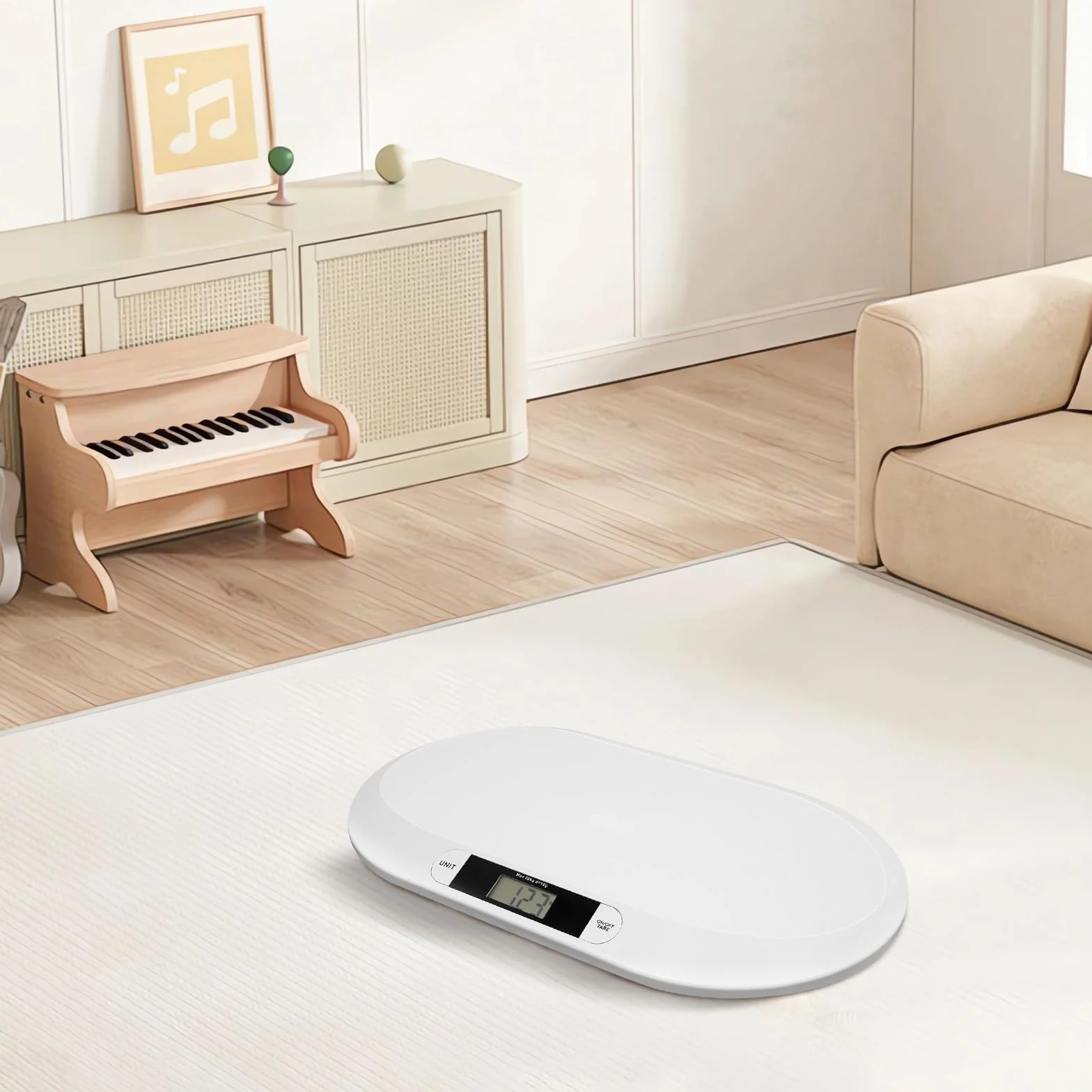 Pèse-bébé électronique 20 kg Balance numérique pour animaux avec écran LCD