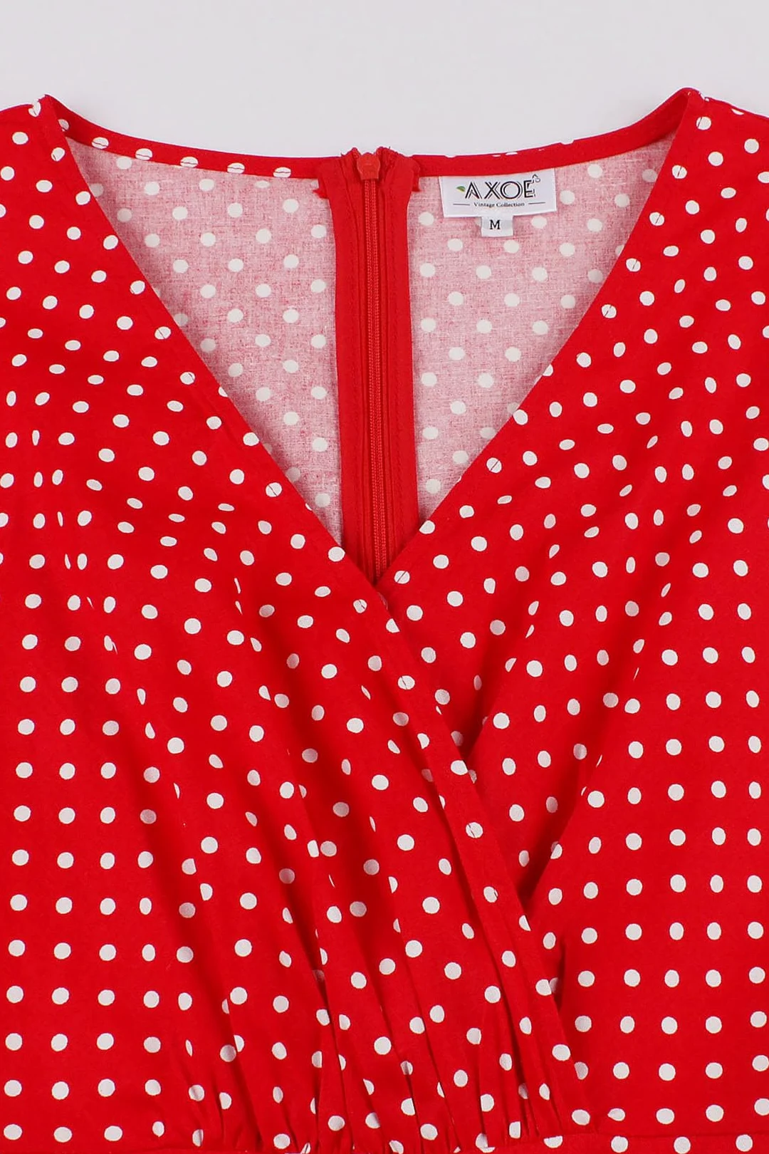 AXOE Femme Robe Année 40 50 60 Vintage Coton Manches 3/4 pour Cocktail Mariage Invité