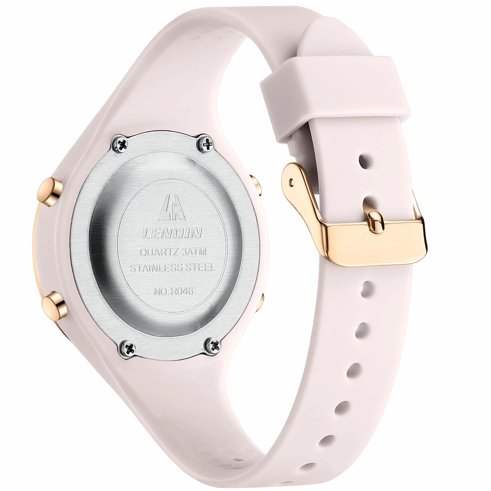 LN LENQIN Montre Femme imperméable 30m avec rétroéclairage Alarme Minuterie Date