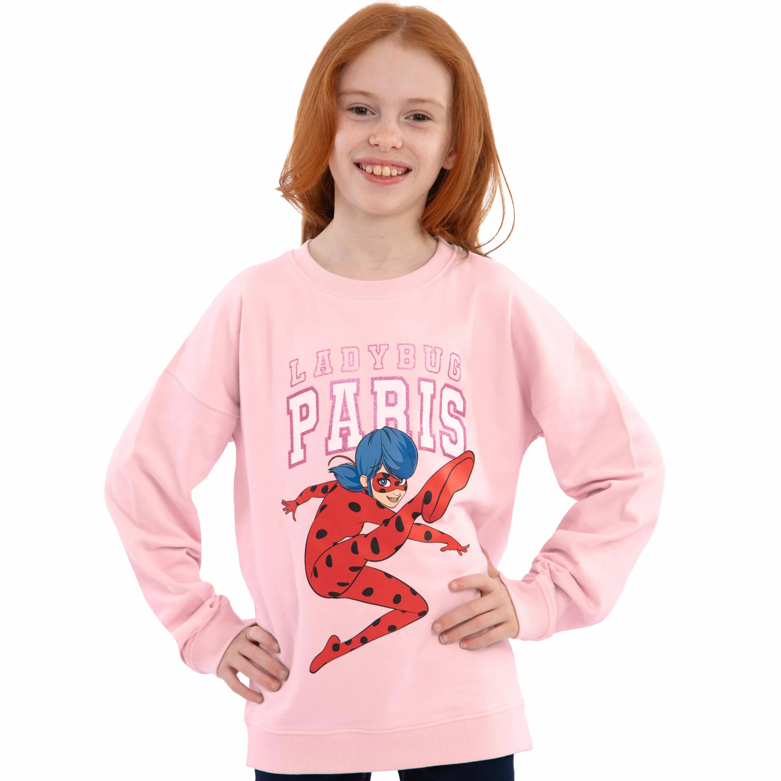 Miraculous Sweatshirt Fille, Pull Ladybug, Sweat Enfant Manches Longues