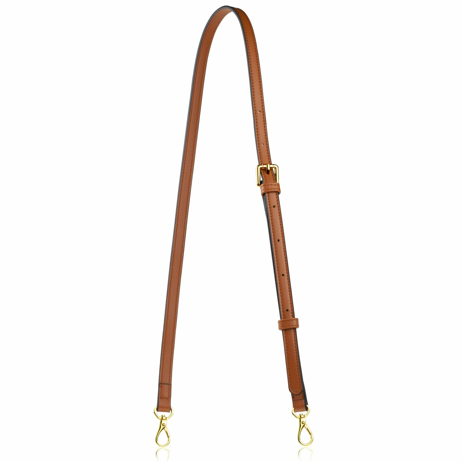 Sangle de Rechange en Cuir pour Sac à Main Longue et Réglable Marron Taille M