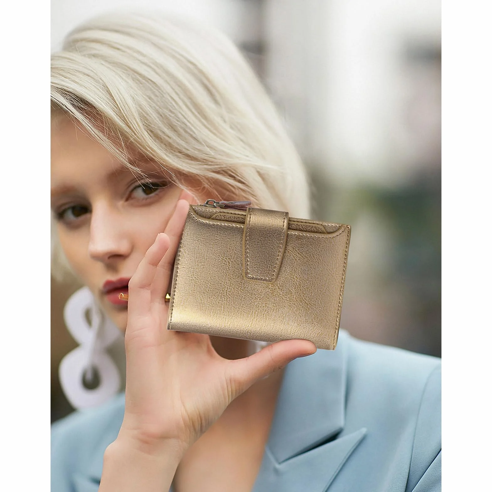 Portefeuille Femme Cuir RFID Blocage SENDEFN