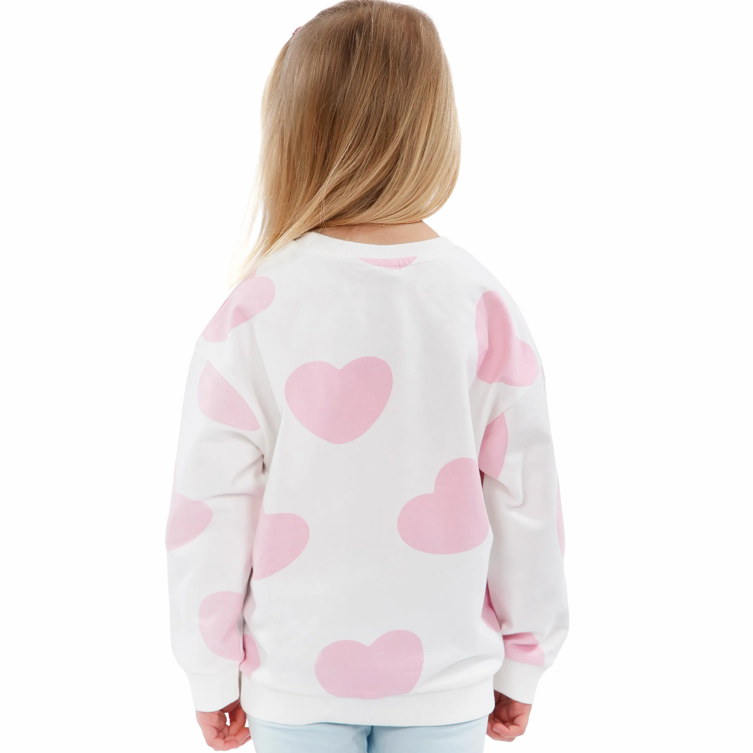 Sweatshirt Fille Coton Paillettes BlueY Pull Bingo Enfant