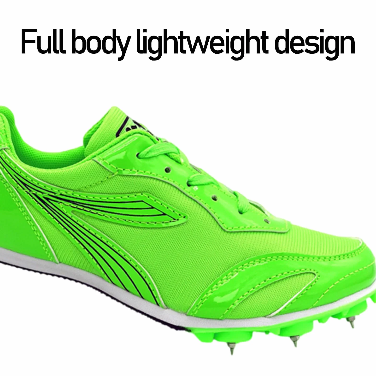 Chaussures d'Athlétisme à Pointes Unisexe Junior avec Crampons Antidérapantes pour Sprint