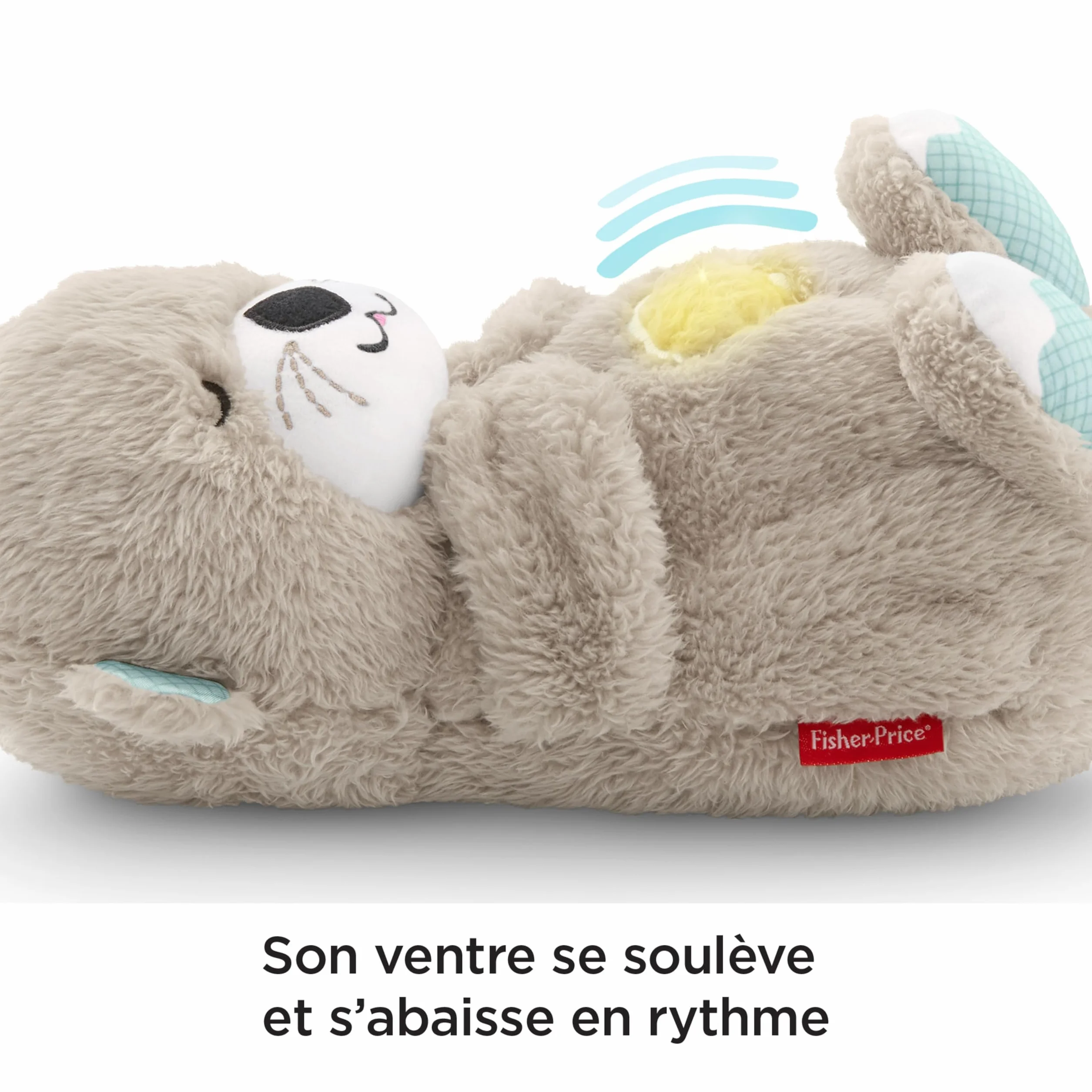 Fisher-Price Ma Loutre Câlins Bonne Nuit Peluche Veilleuse Bébé Musicale et Lumineuse Bruit Blanc Cadeau Naissance FXC66