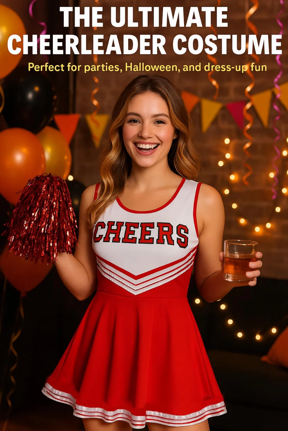 Costume High School Musical Uniforme de pom-pom girl avec pompons