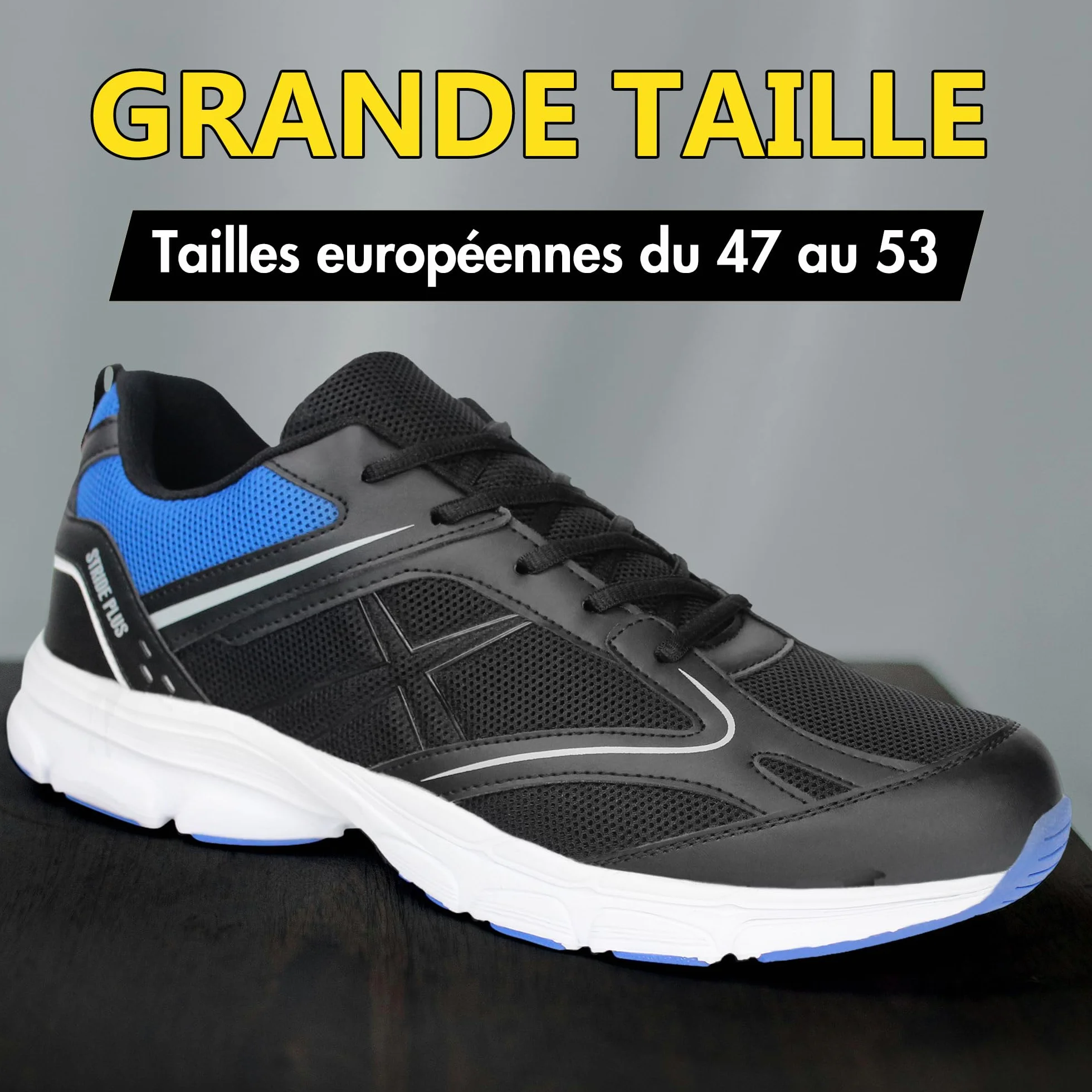 Hawkwell Chaussures de Sport légères Homme Grandes Tailles UE 47-53