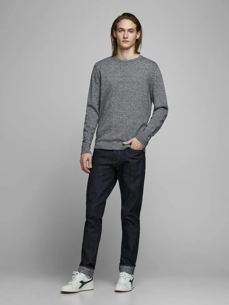 Jack & Jones Jjebasic Knit Crew Neck Noos Pull Homme