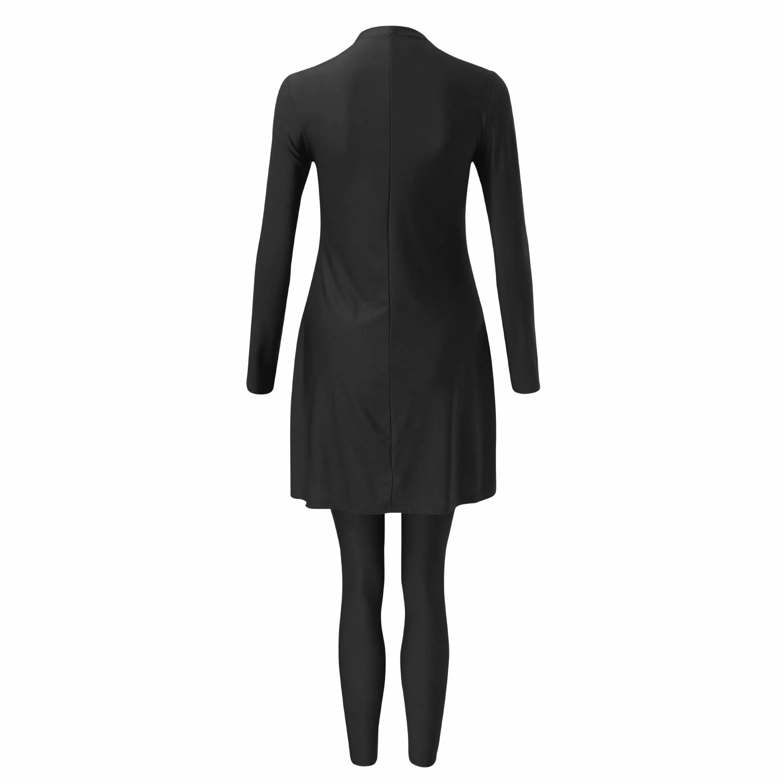 Burkini de maternité deux pièces manches longues plage plis short avec poches