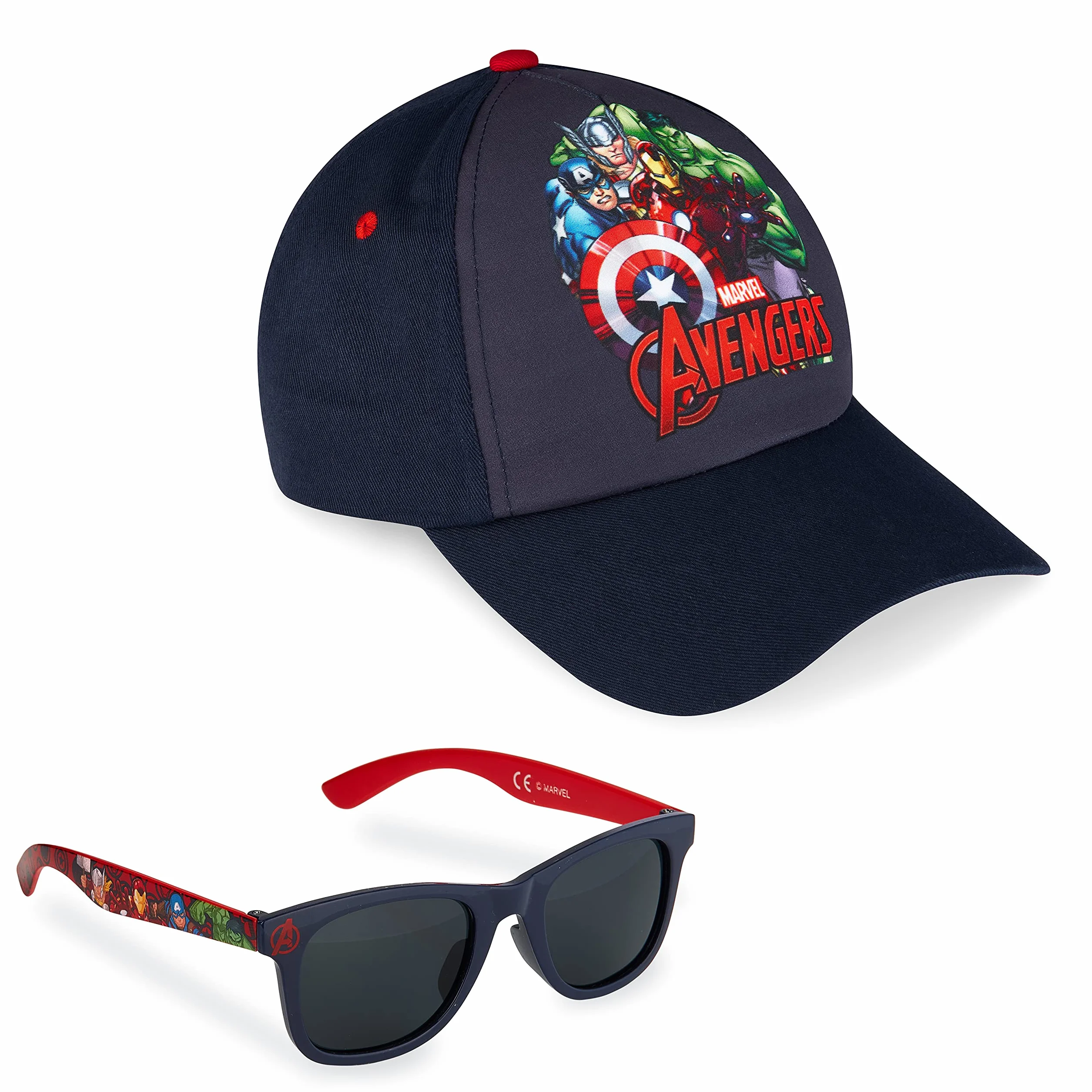 Marvel Spiderman Lunettes de Soleil UV400 Casquette Enfant Respirante Réglable Été