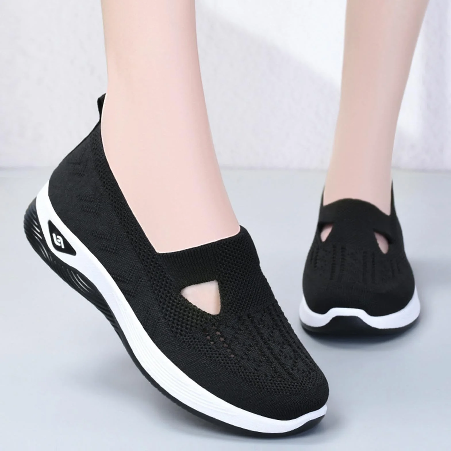 Chaussures orthopédiques Femme sans Lacets Mains Libres Randonnée Plein air