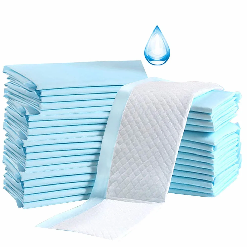 Lot de 100 alèses jetables pour table à langer bébé 33 x 45 cm imperméables anti-fuite