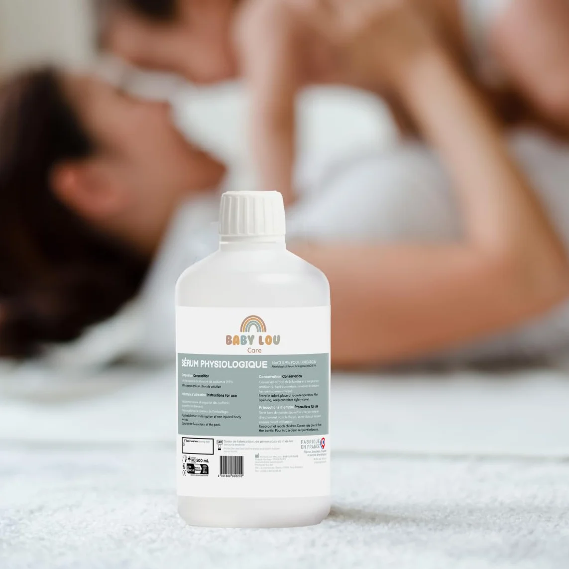 Sérum Physiologique 5x500ml NaCl 0,9% Lavage des fosses nasales Hygiène du nez