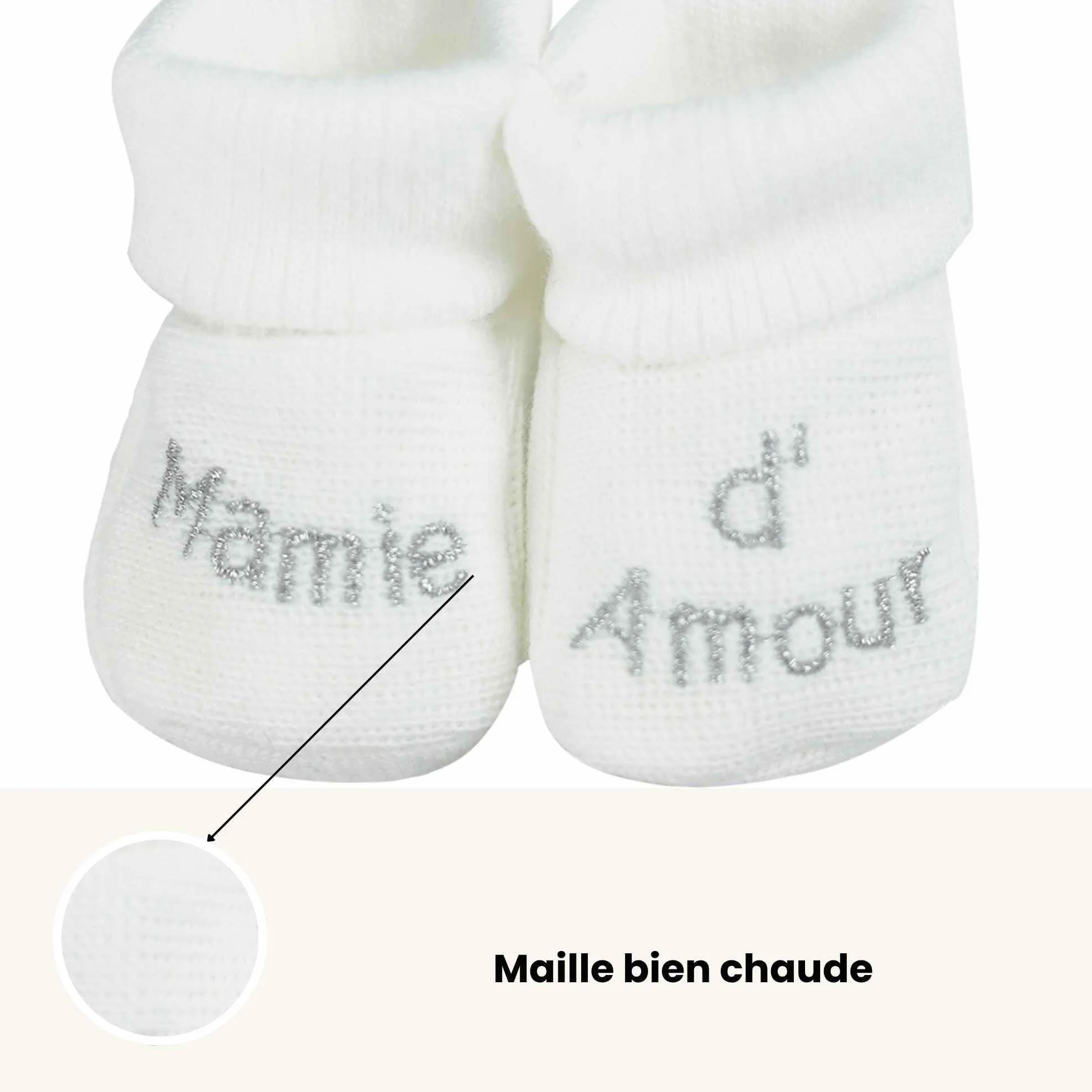 Chaussons Bébé Brodés KINOUSSES