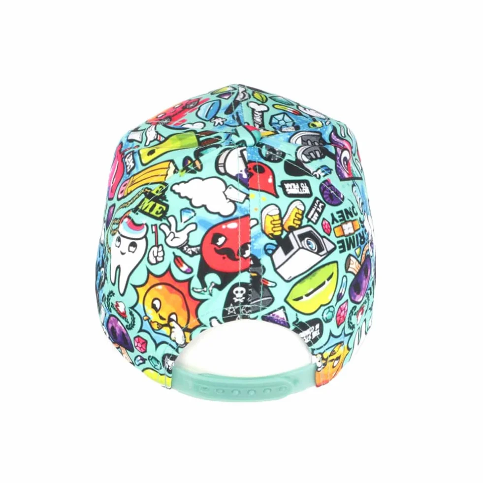 Casquette Enfant Hip Hop Honour Turquoise City Original Lisky NY Baseball 7-11 Ans
