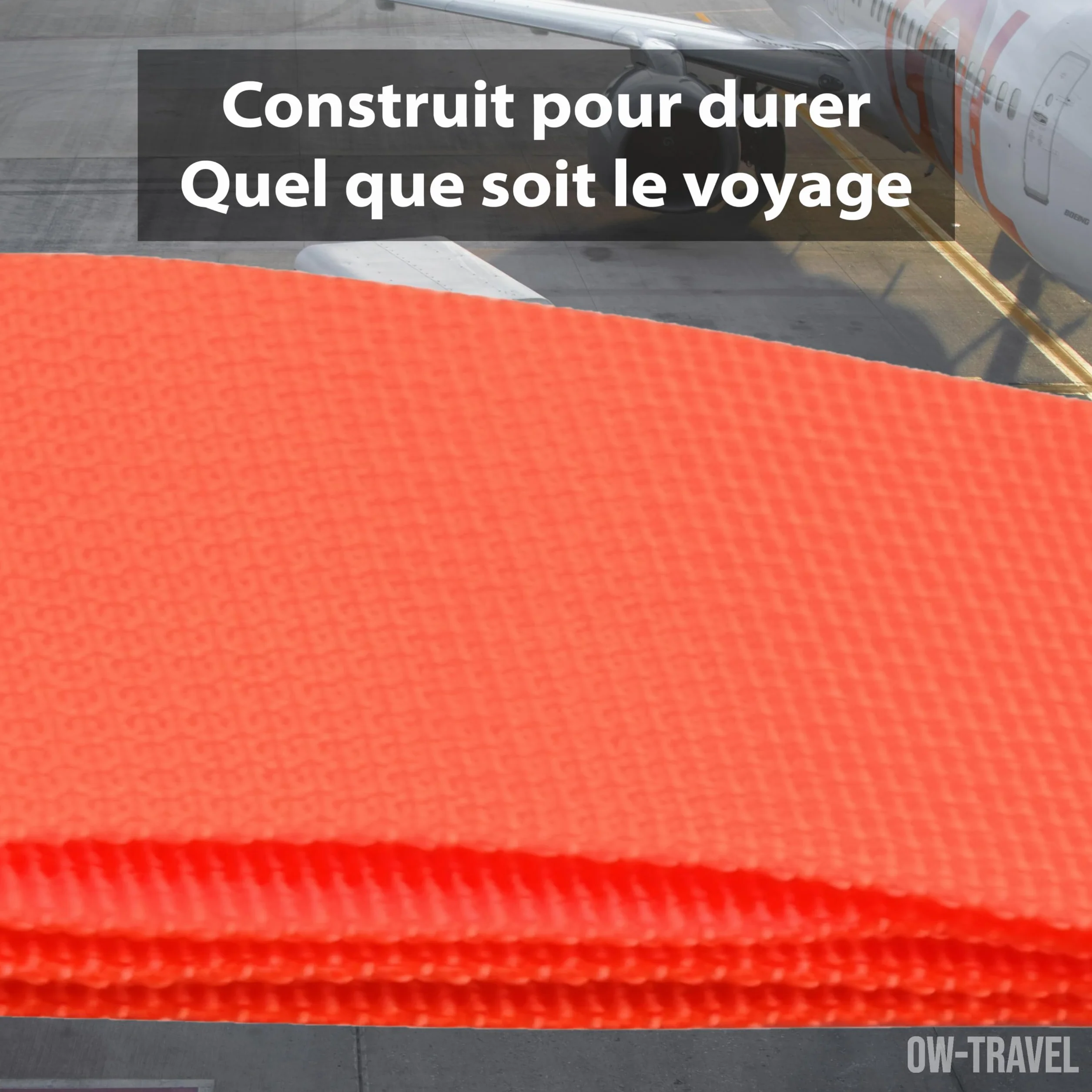 Sangle Valise Voyage OW-Travel Bleue Verte Orange Rose Facile à Repérer avec Etiquette