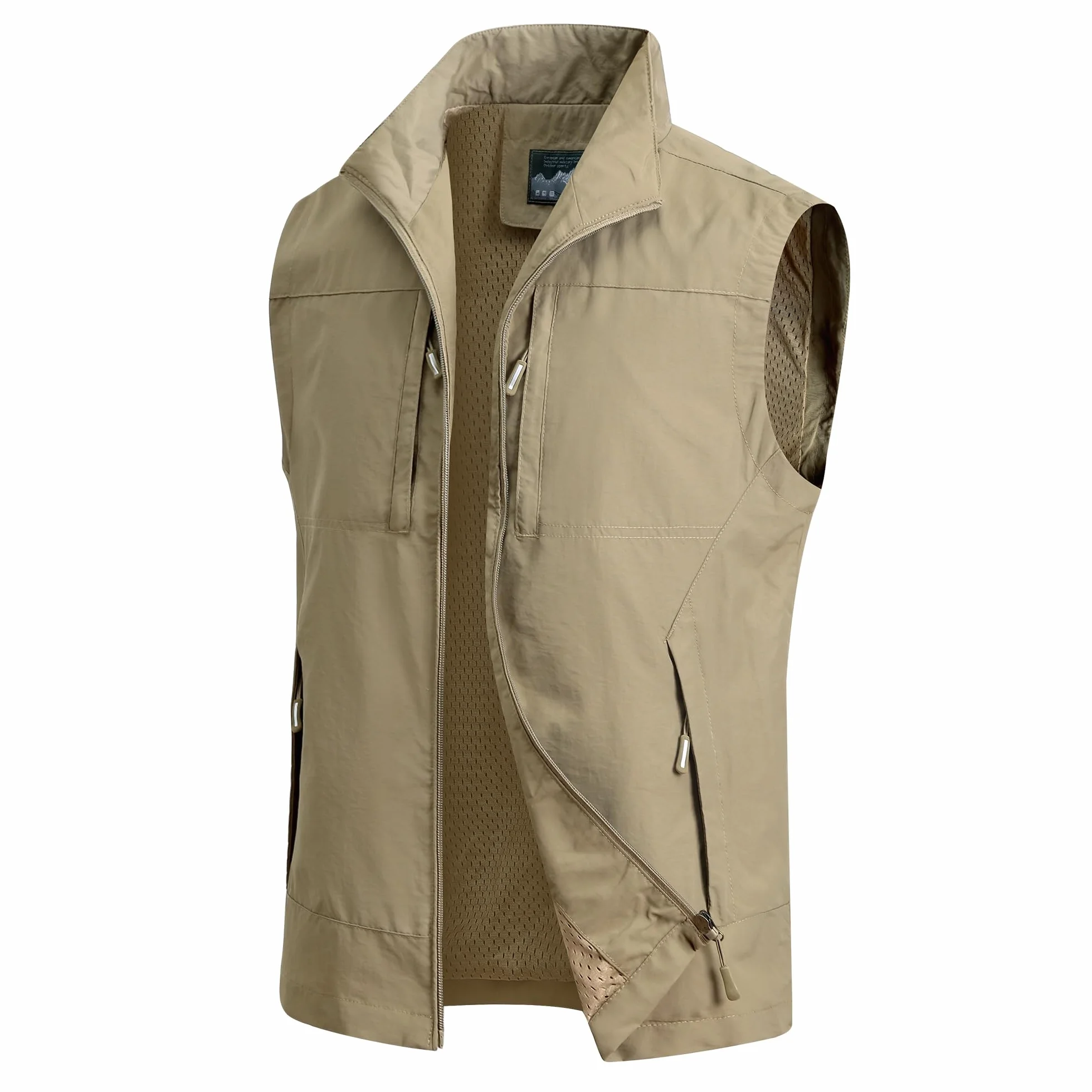 Gilet Multi-Poches Léger Respirant pour Pêche Plein Air Chasse Camping Photographie