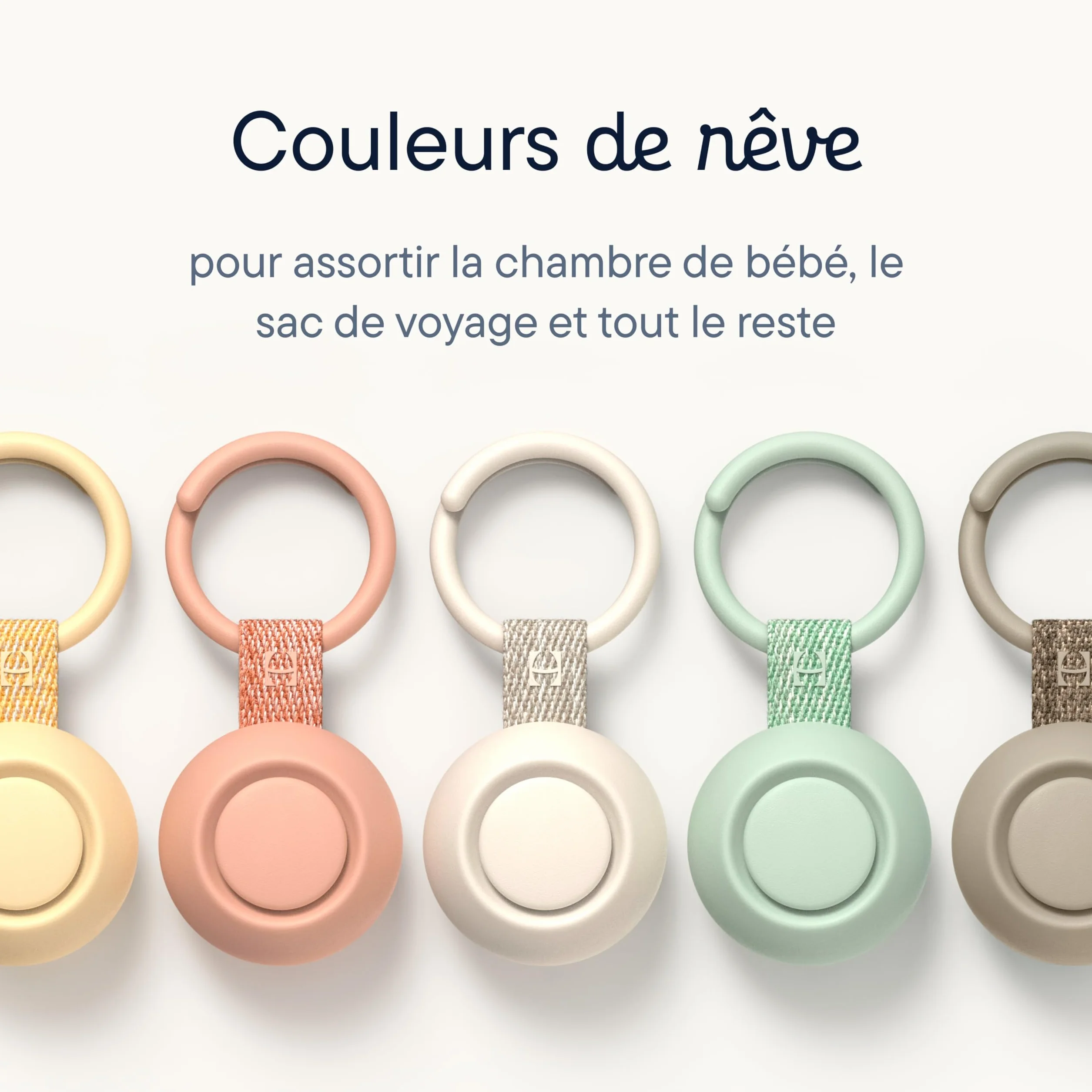 Hatch Rest Go Machine à Bruit Blanc Portable Bébé 10 Sons Apaisants Veilleuse Clip Poussette Putty
