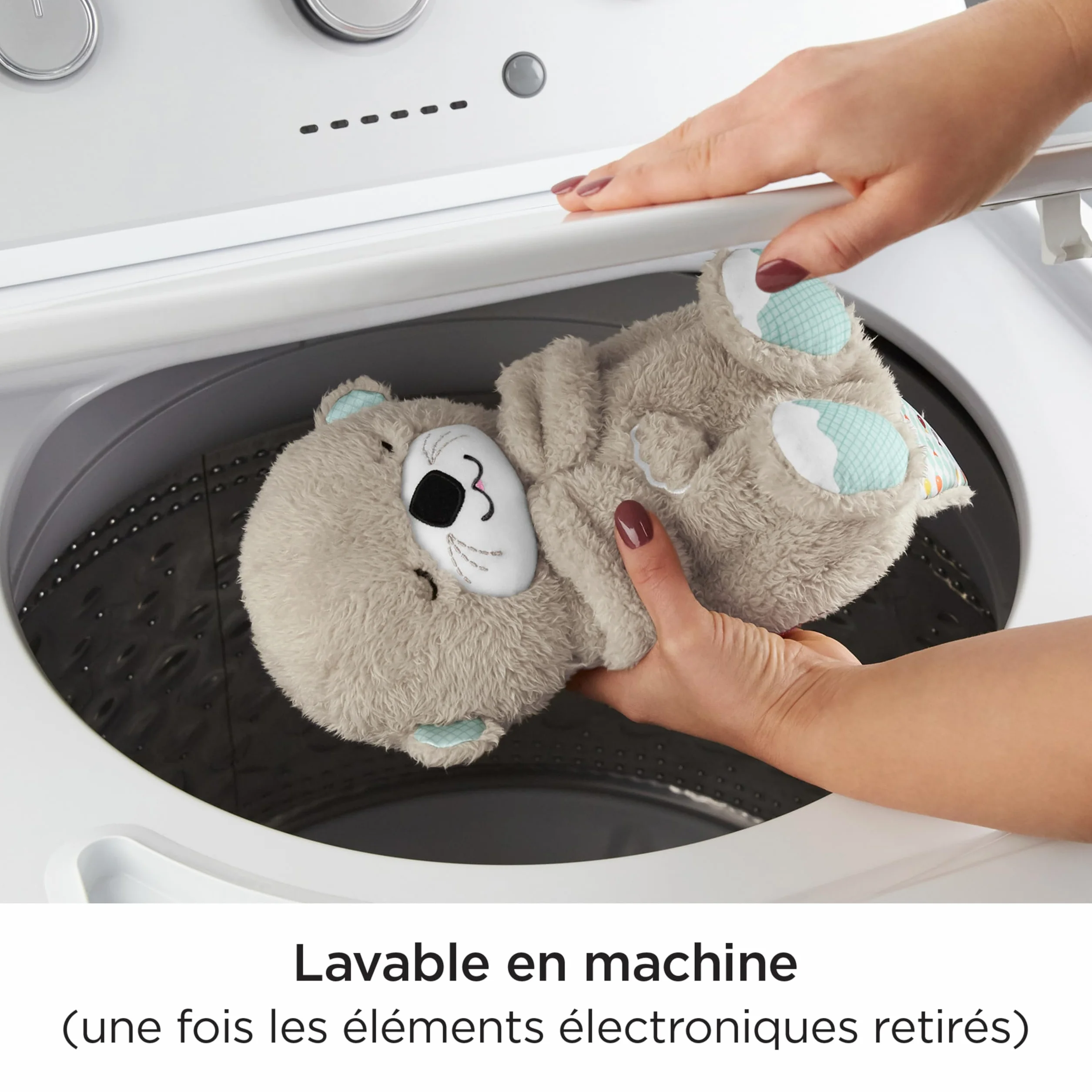 Fisher-Price Ma Loutre Câlins Bonne Nuit Peluche Veilleuse Bébé Musicale et Lumineuse Bruit Blanc Cadeau Naissance FXC66