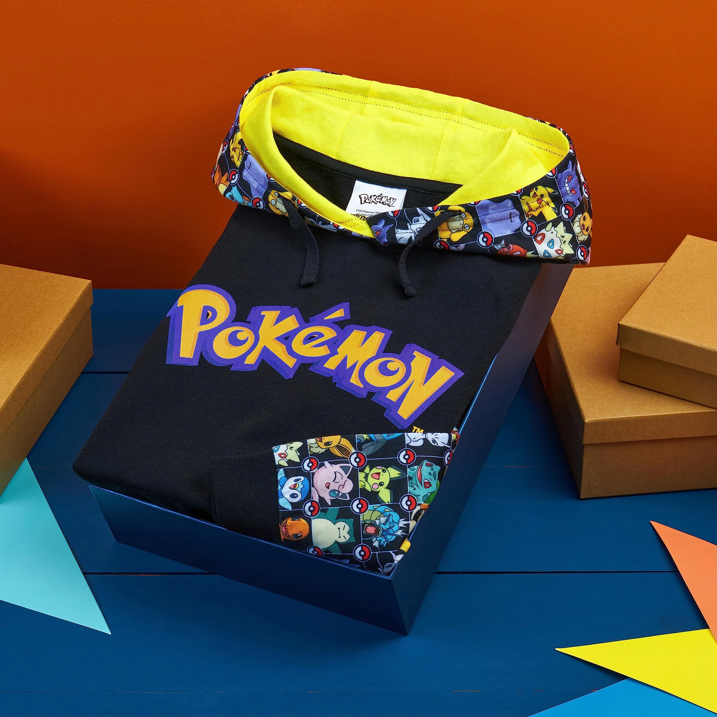 Pokémon Sweat à Capuche Fille Crop Top Officiel Pikachu Coton Tailles 5-15 Ans