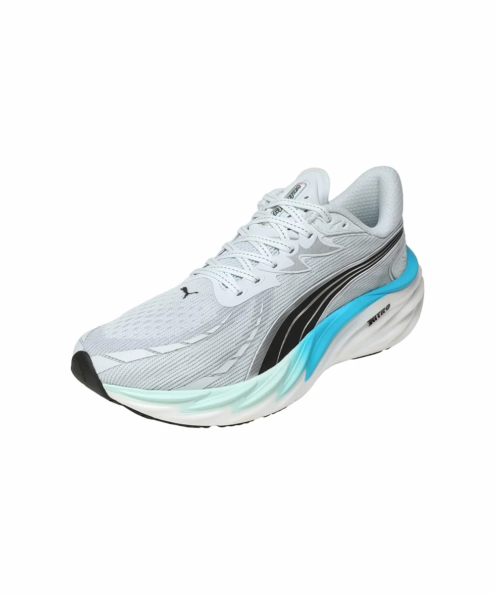 PUMA Velocity Nitro 4 Chaussures de Running Hommes Sea Glass-Speed Blue