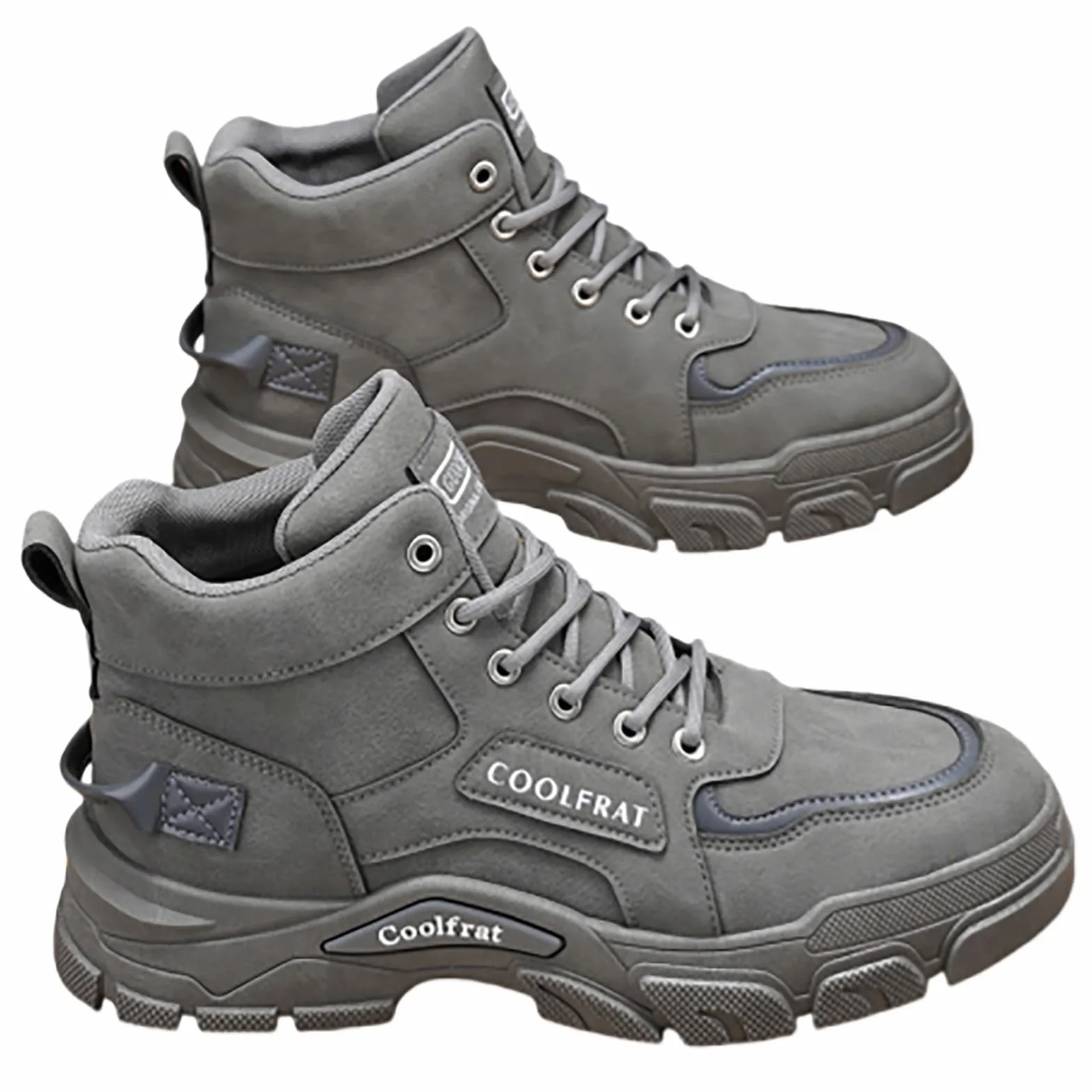 Bottes en cuir homme imperméables chaussures tactiques fond épais antidérapantes lacets