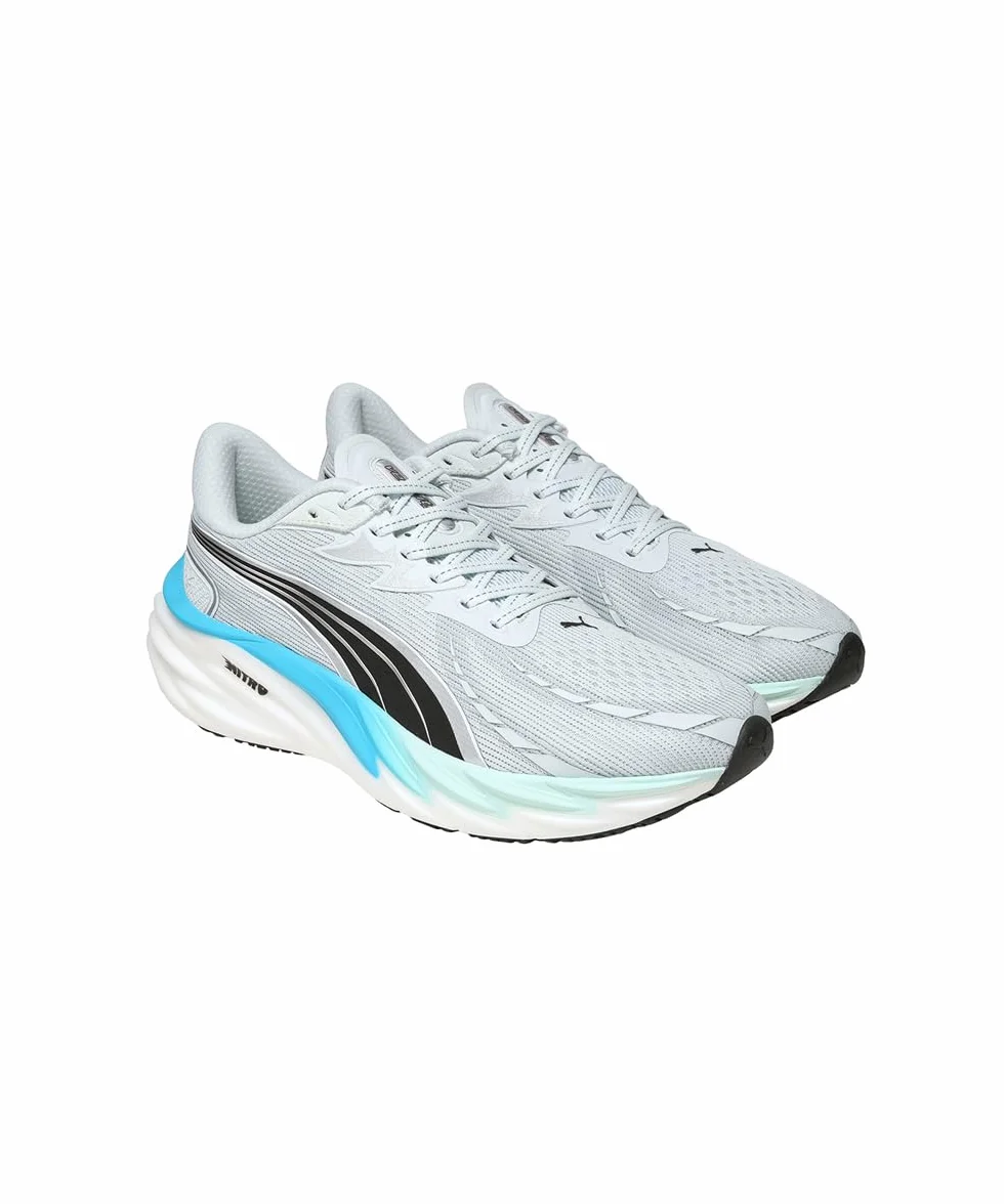 PUMA Velocity Nitro 4 Chaussures de Running Hommes Sea Glass-Speed Blue
