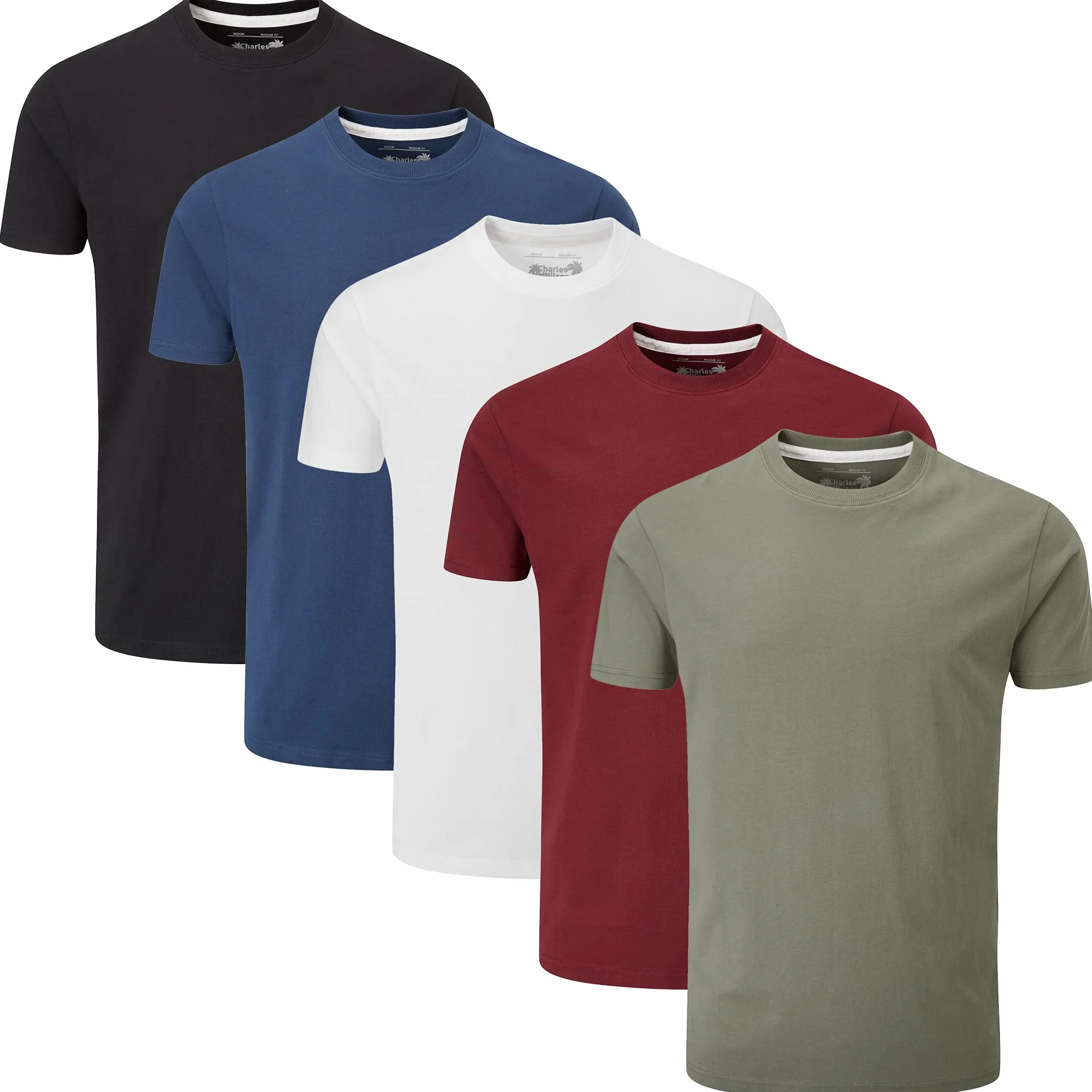 Charles Wilson Pack de 5 T-Shirts Col Rond