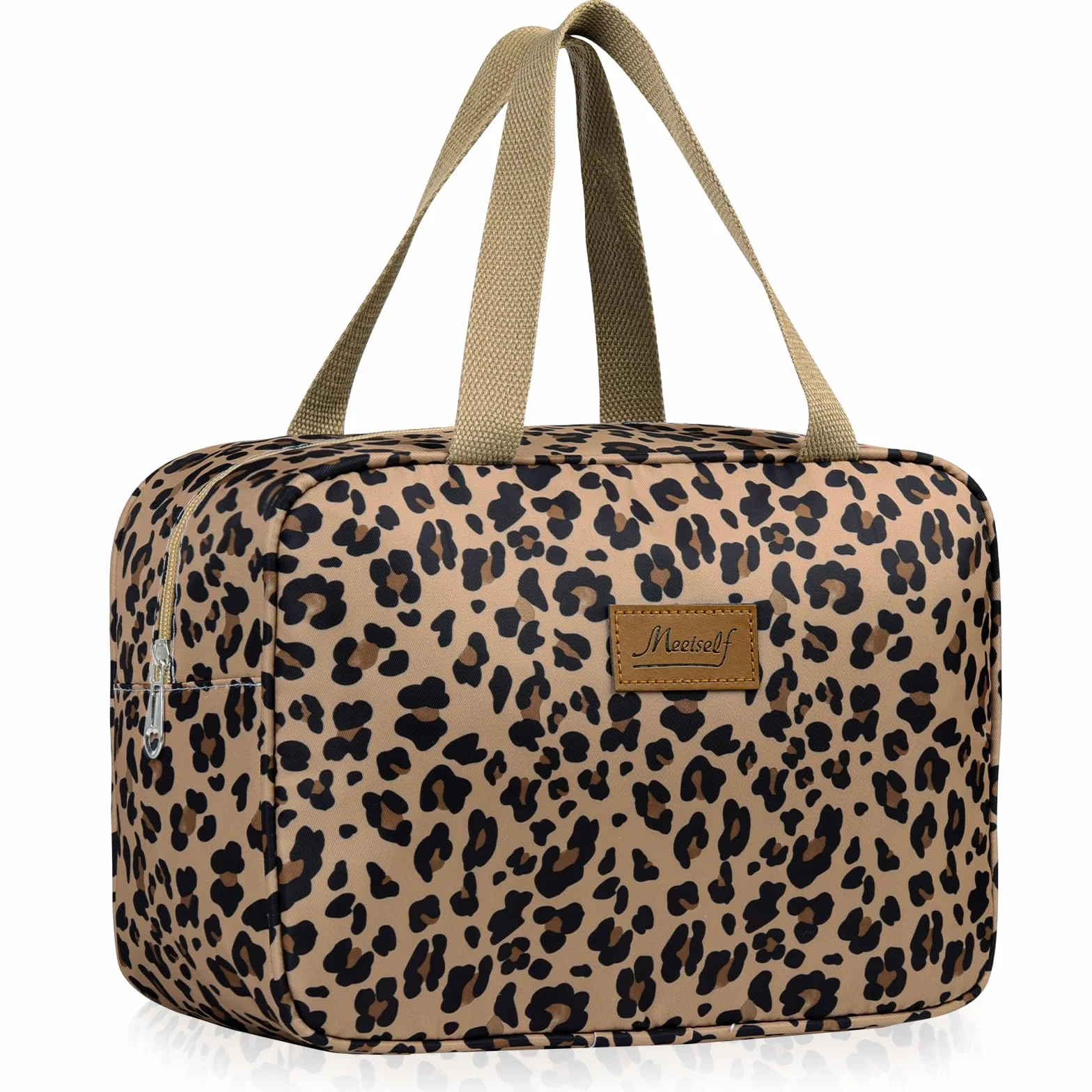 Aucuu Trousse de Toilette Femme Grande Sac de Maquillage Floral étanche Portable Voyage