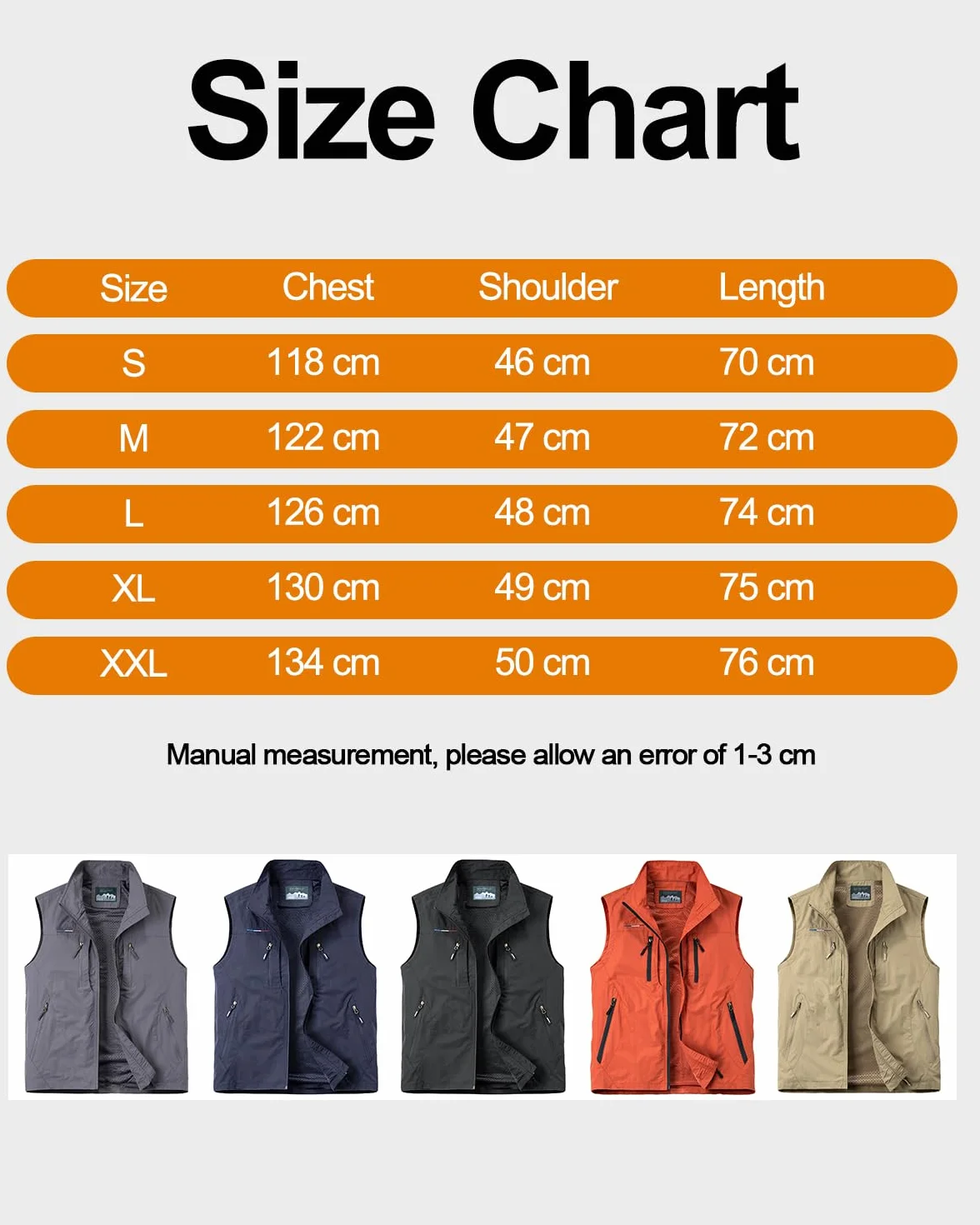 Gilet de Pêche Homme Sans Manches Collier à Pied Multipoches Léger pour Photographie Plein Air Randonnée