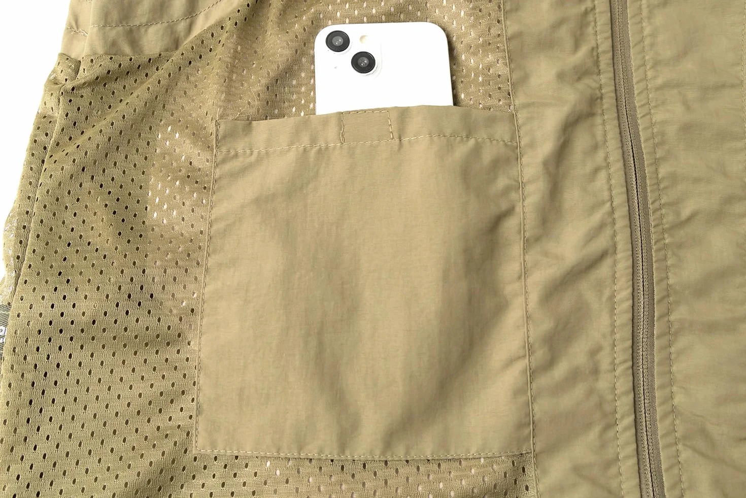 Gilet de Pêche Respirant Léger pour Hommes Veste sans Manche de Randonnée