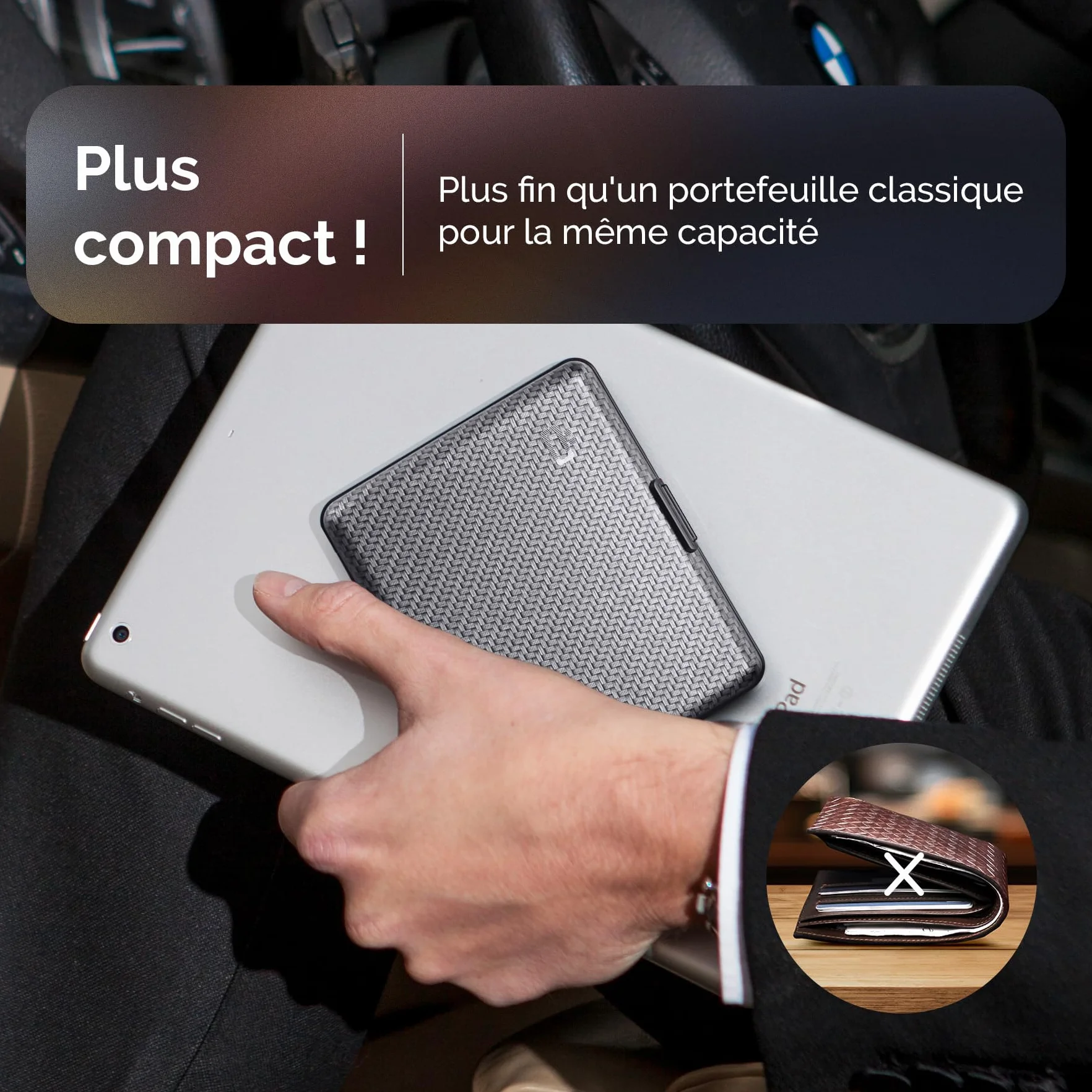 ÖGON-DESIGNS Portefeuille en Aluminium RFID Smart Case BIG Stockholm