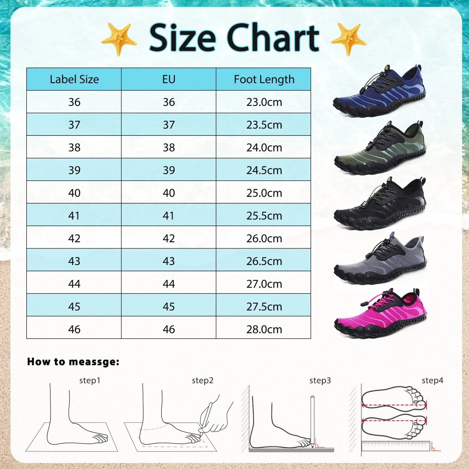 Hanani Chaussures Aquatiques pour Homme et Femme Séchage Rapide Chaussures de Surf Antidérapant
