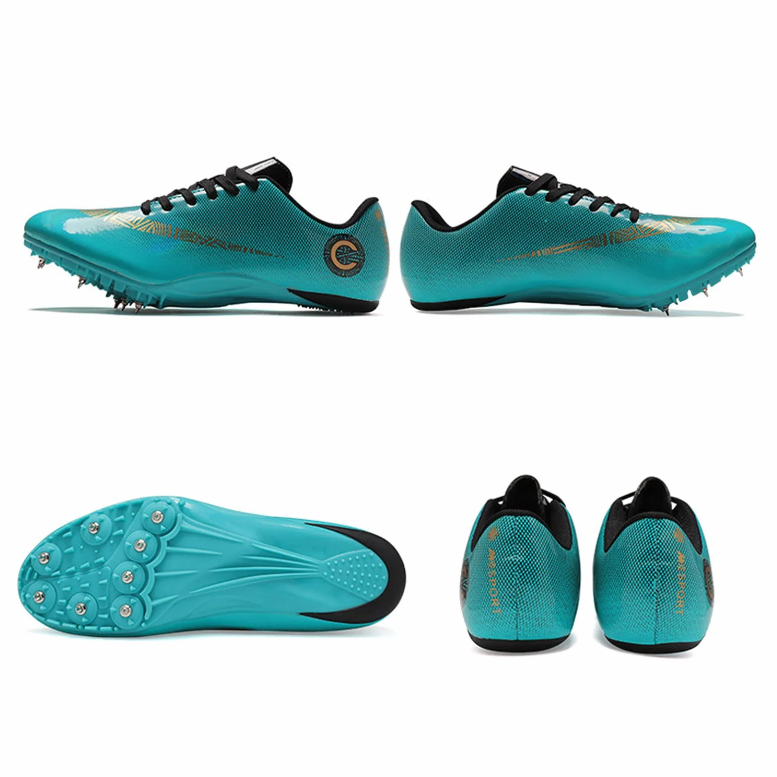 Chaussures Athlétiques Hommes Femmes Unisexes Spike Course Sprint Antidérapantes Pointes