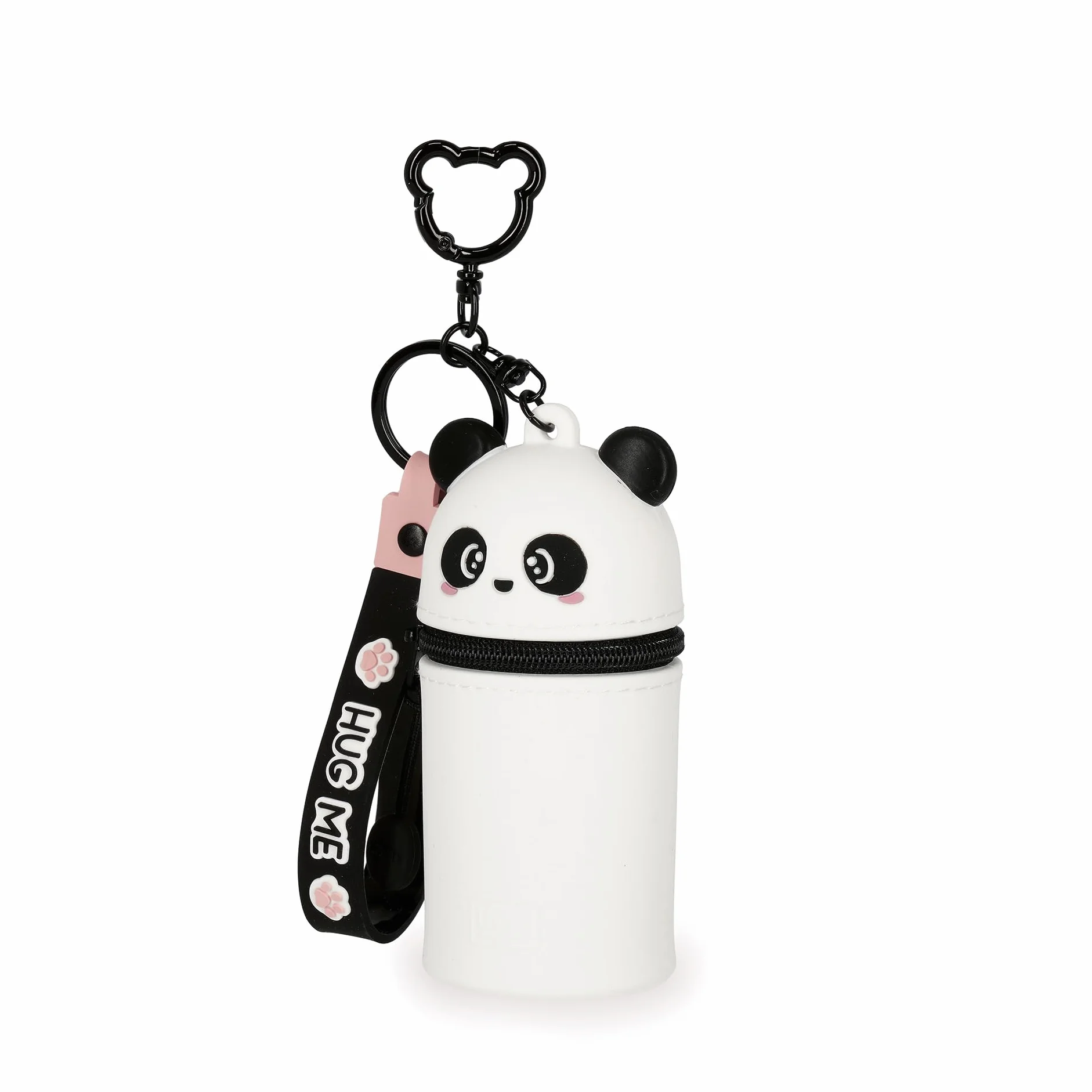 Legami Porte-Monnaie Kawaii avec Mini Porte-clés, Anneau spiralé, Mousqueton, dragonne, Silicone, 5 x 12 x 5 cm