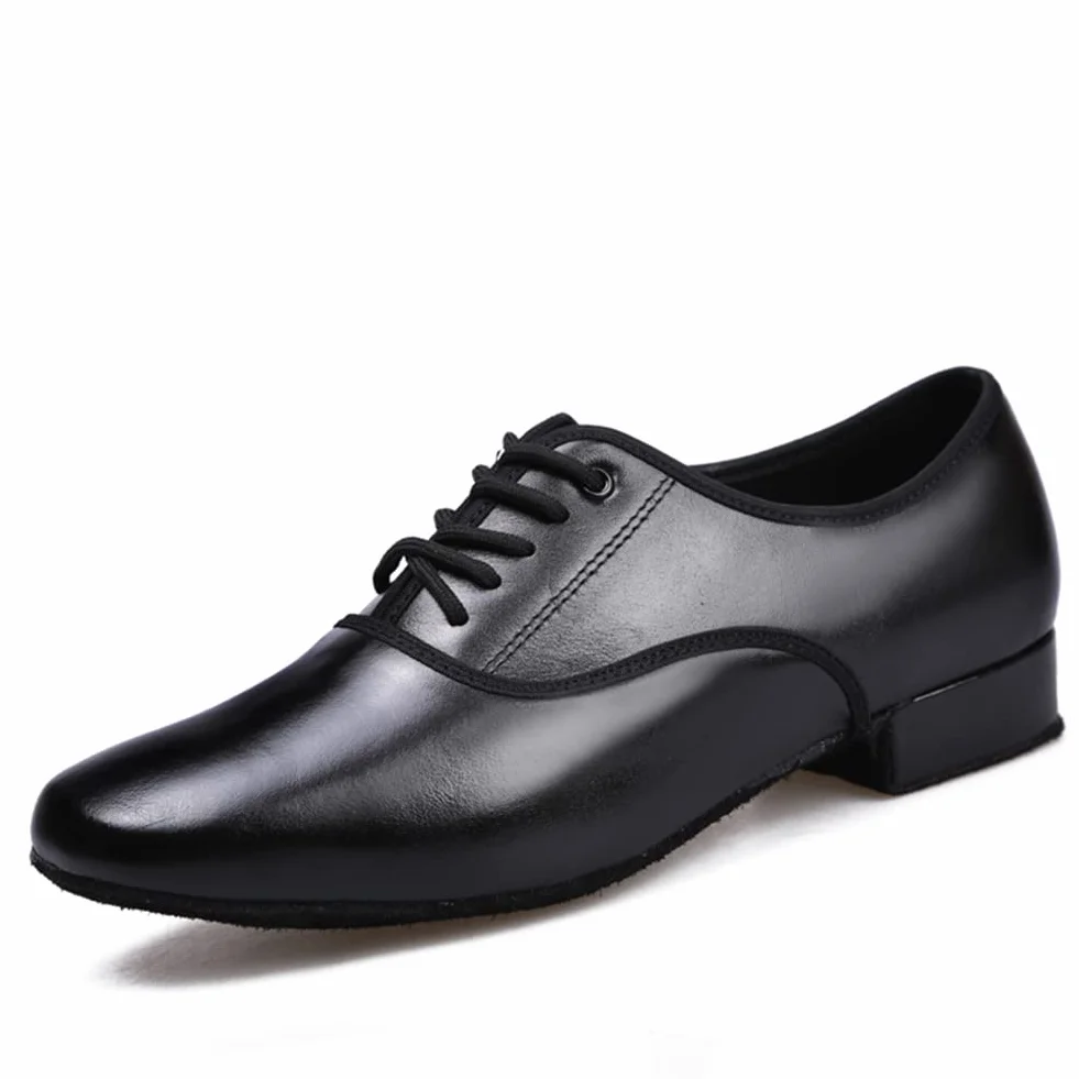 Chaussures de Danse Latine Homme Lacets Professionnelle Salsa Tango Entrainement Salle de Bal Danse