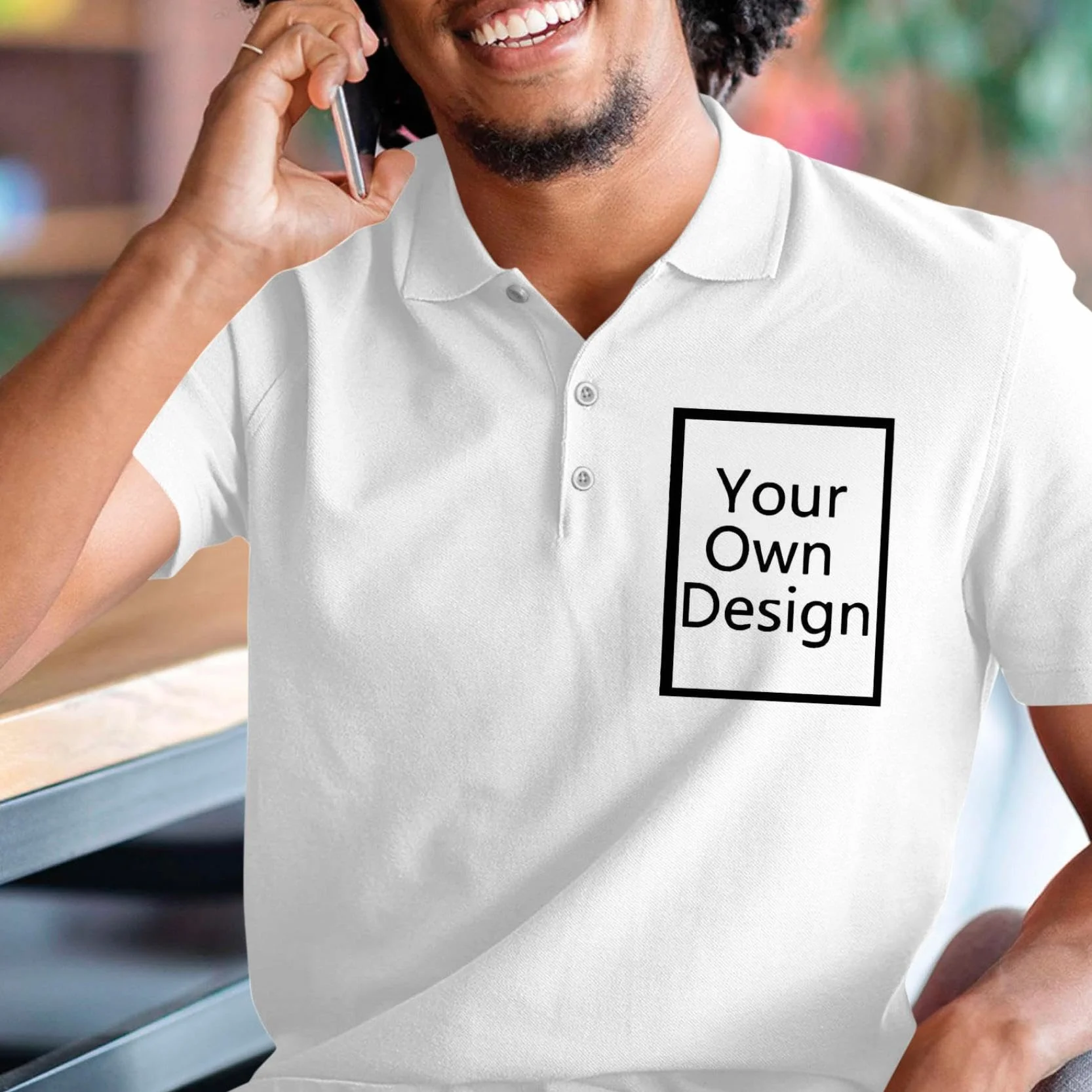 Polo Personnalisable Homme Photo Logo Texte Manches Courtes T Shirt Personnalisé Été Vêtements Travail Golf Tennis