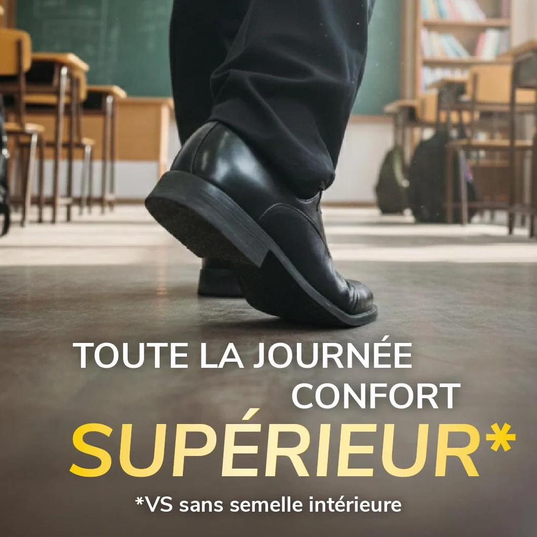 Scholl Semelles GelActiv Professionnel Chaussures de travail Hommes GelWave Absorption des chocs Amorti renforcé Taille 40-46,5