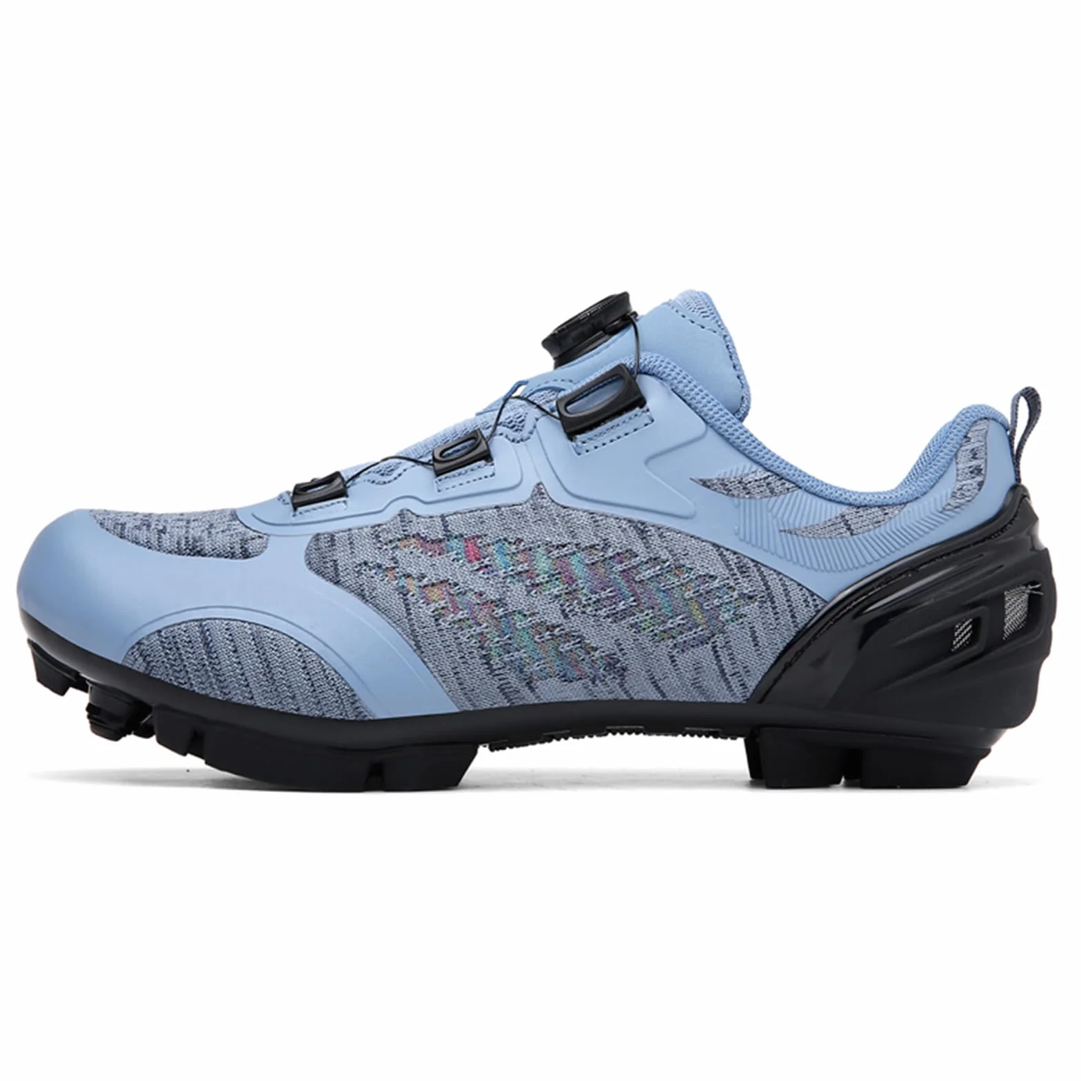 Chaussures de Vélo MTB pour Femmes Chaussures de Course SPD avec Laçage Rapide